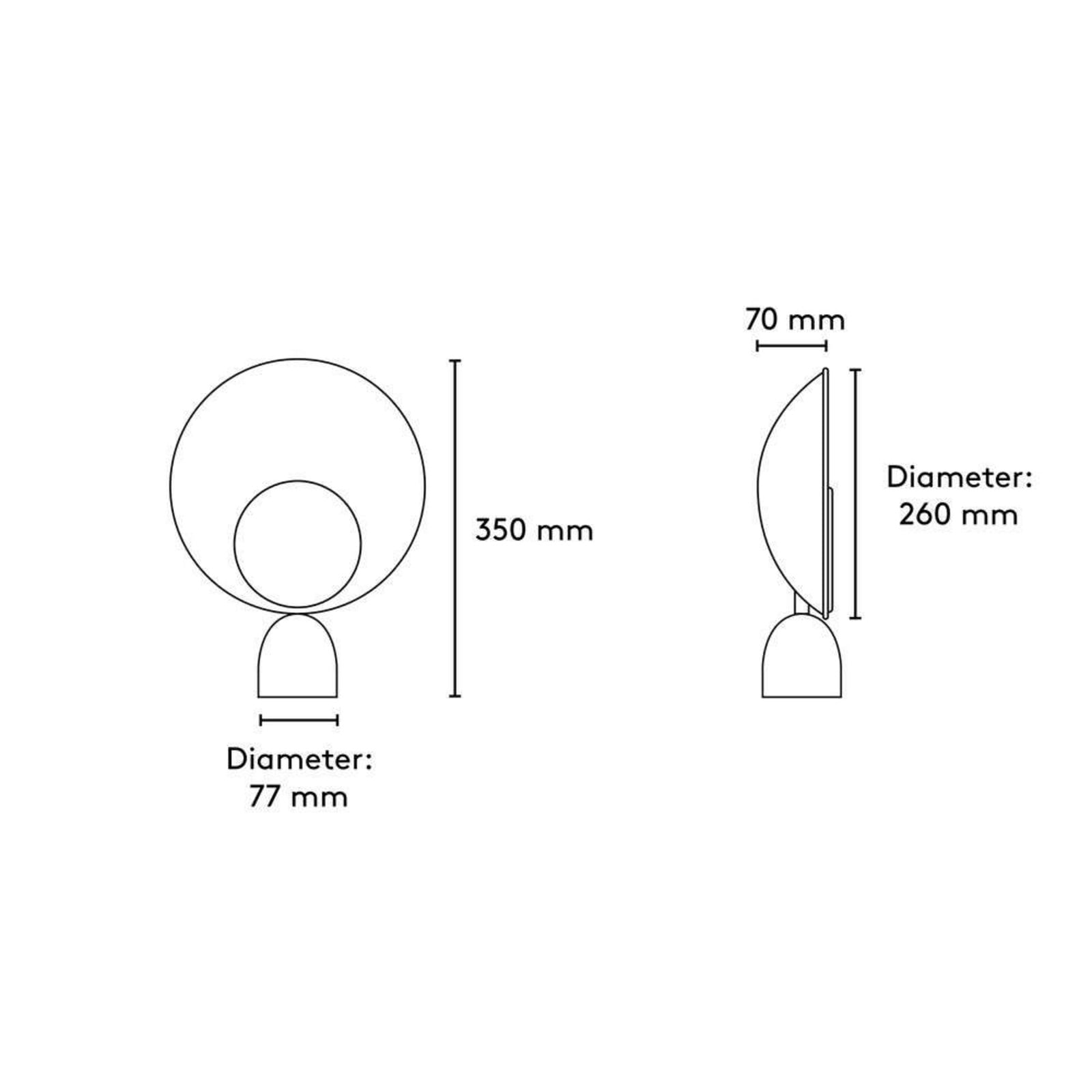 Blooper Tischleuchte, grau/rosa, 35 cm PLEASE WAIT to be SEATED - Wohnzimmer - Metall