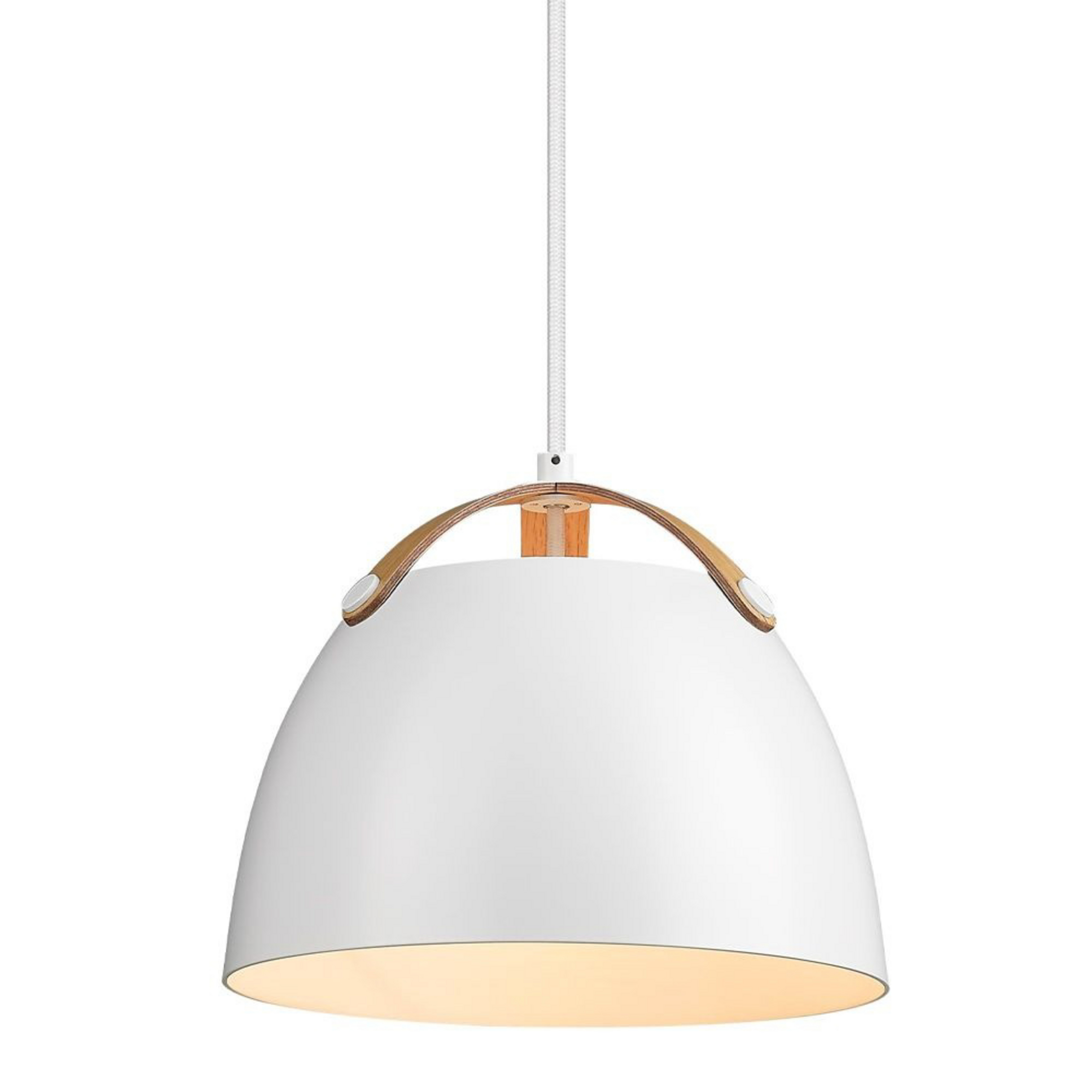 Oslo Pendant Ø24 White/Oak - Halo Design