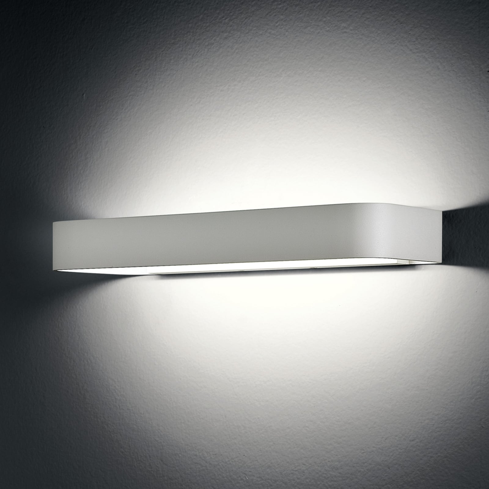 Egger Licht Henry LED wall light, 8.1 W including driver, for Hallway, aluminium, 2.7 W, energy efficiency: A+, W: 40 cm, H: 5 cm