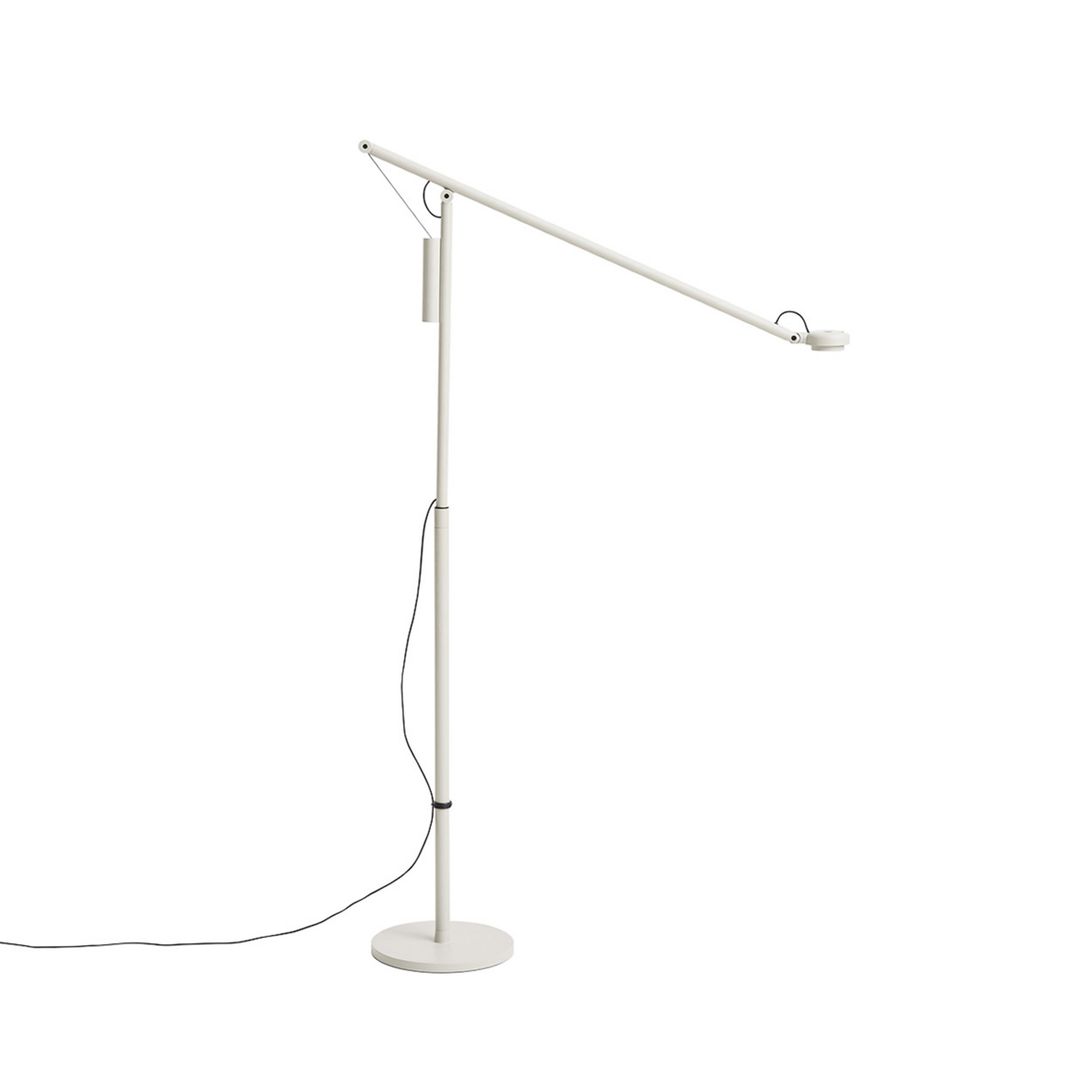 Lampe sur pied LED Fifty-Fifty, grise, hauteur 135 cm, à intensité variable -