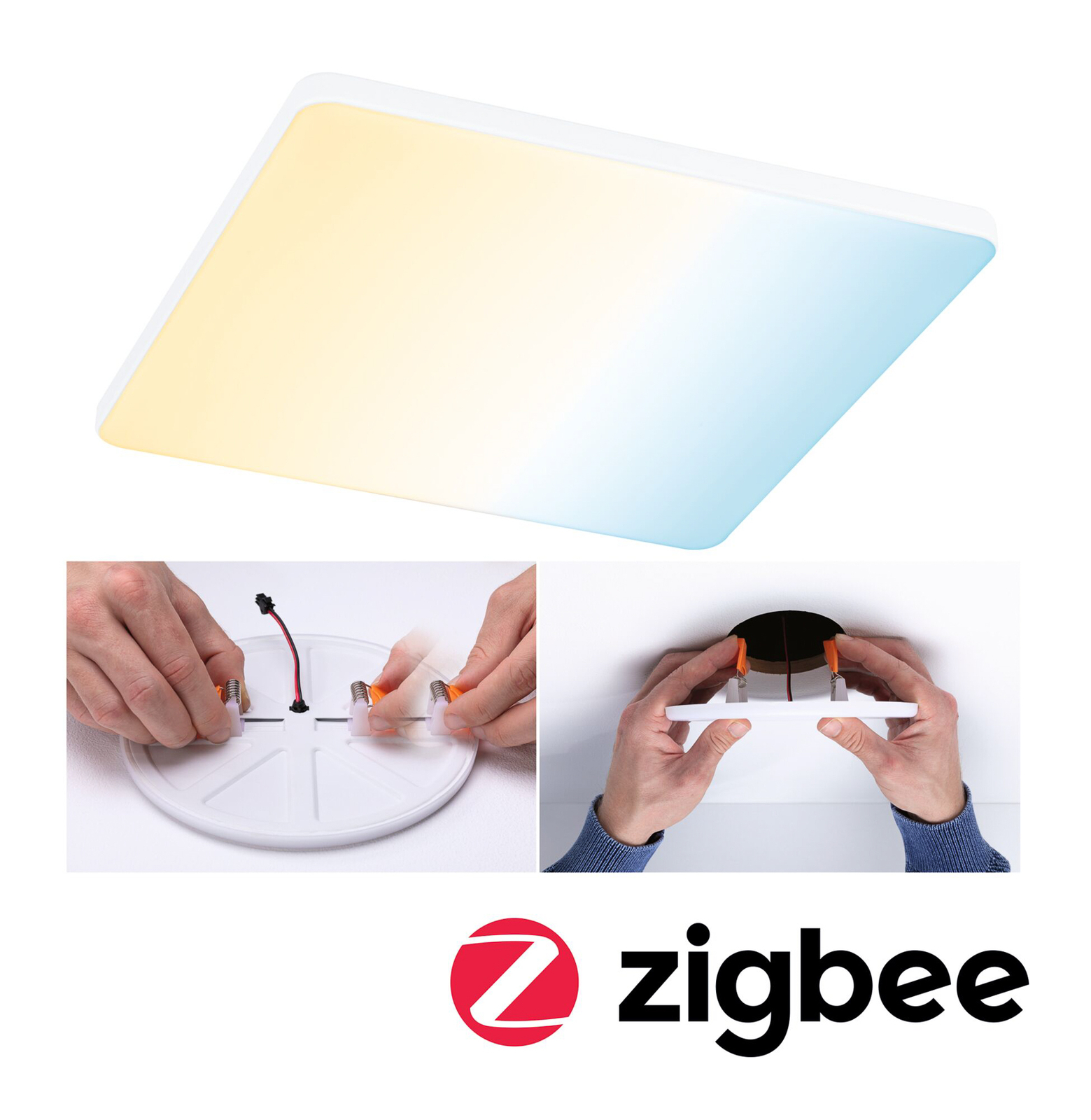 Paulmann Veluna Edge ZigBee CCT eckig