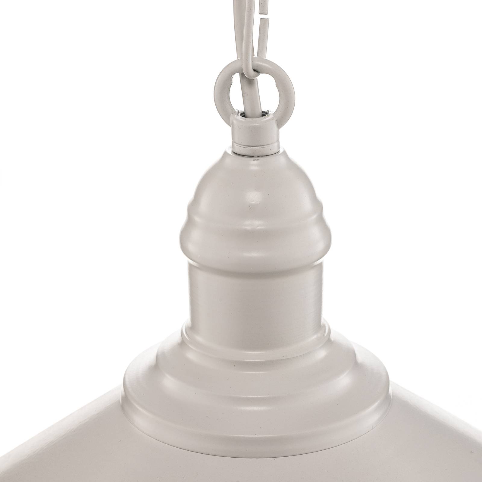 Lampa wisząca Elmo, 1-punktowa, biała