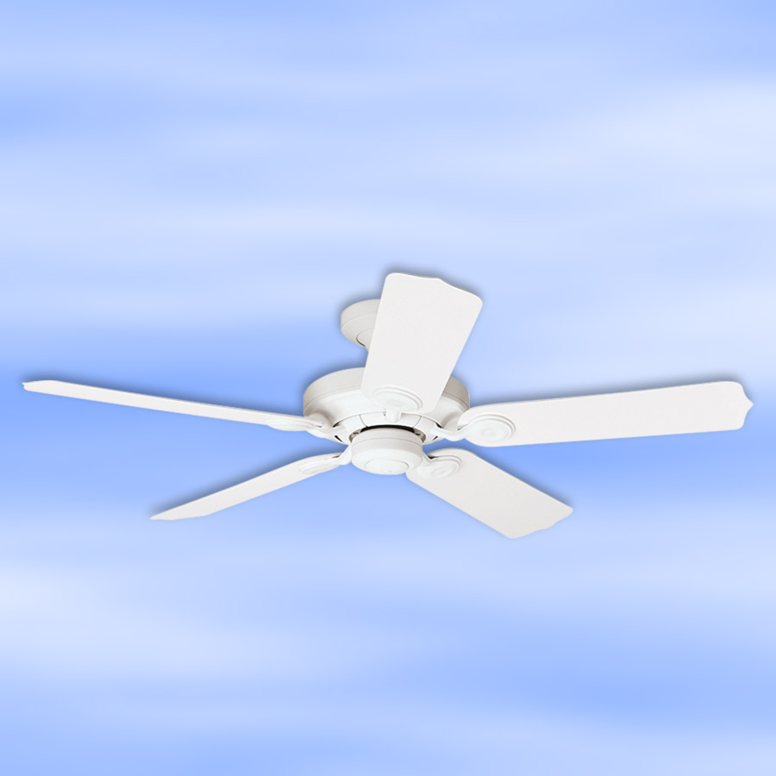 Biely stropný ventilátor Outdoor Elements IP44