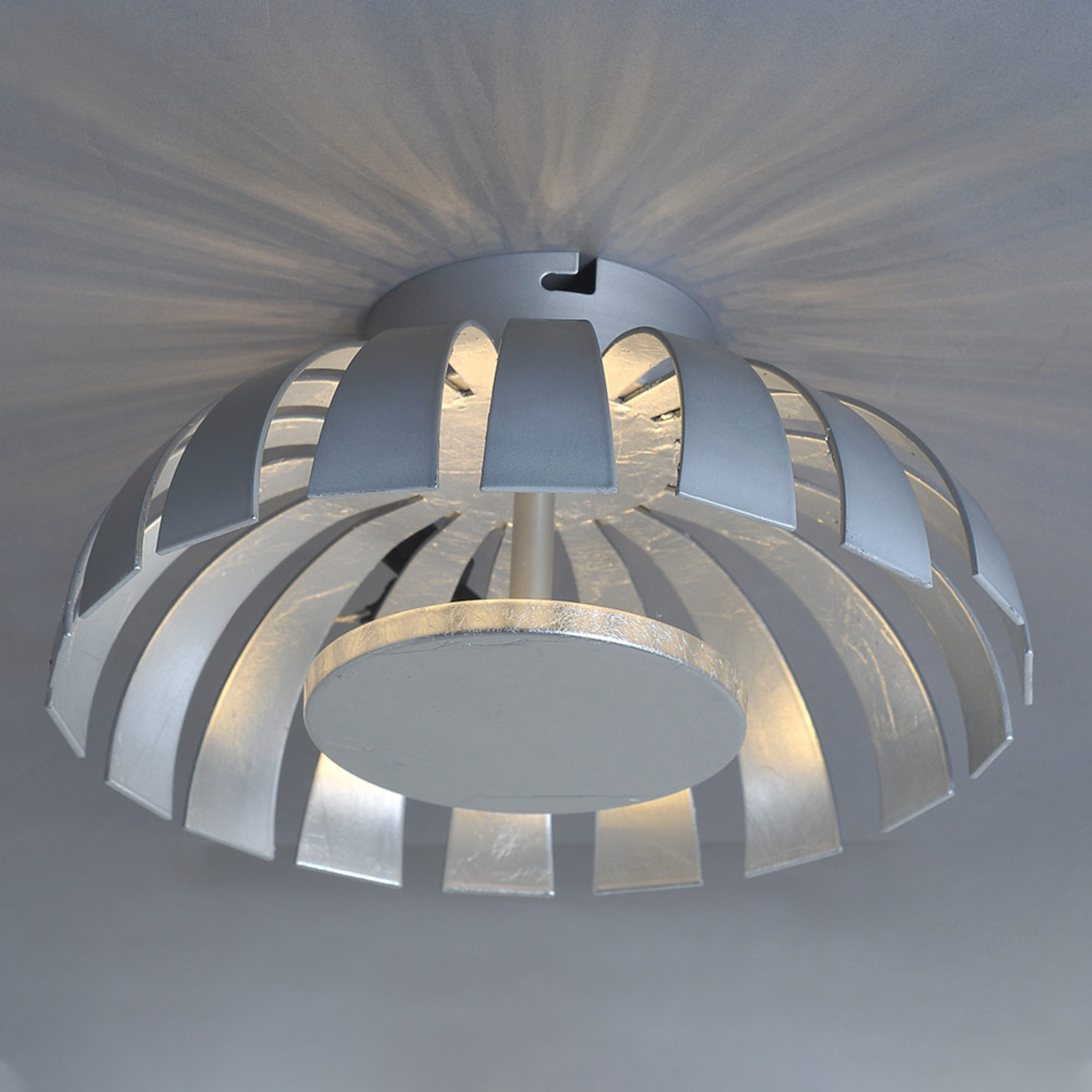 LED-Wandleuchte Flare Large, silber