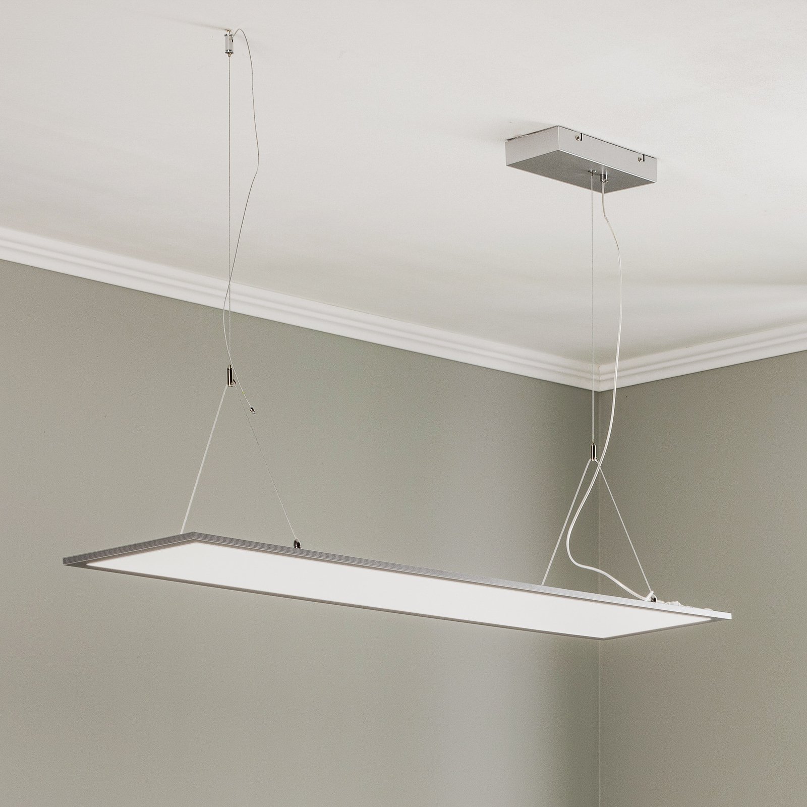 Lindby Luram lampada LED sospensione, rettangolare