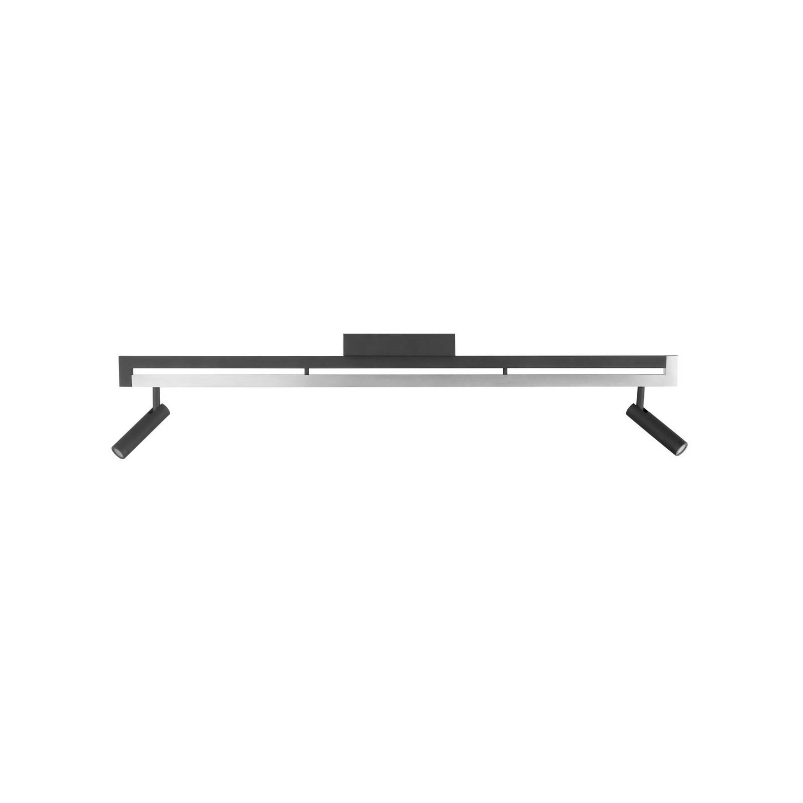 LED-Deckenstrahler Pulse, schwarz, 100 cm, Metall günstig online kaufen