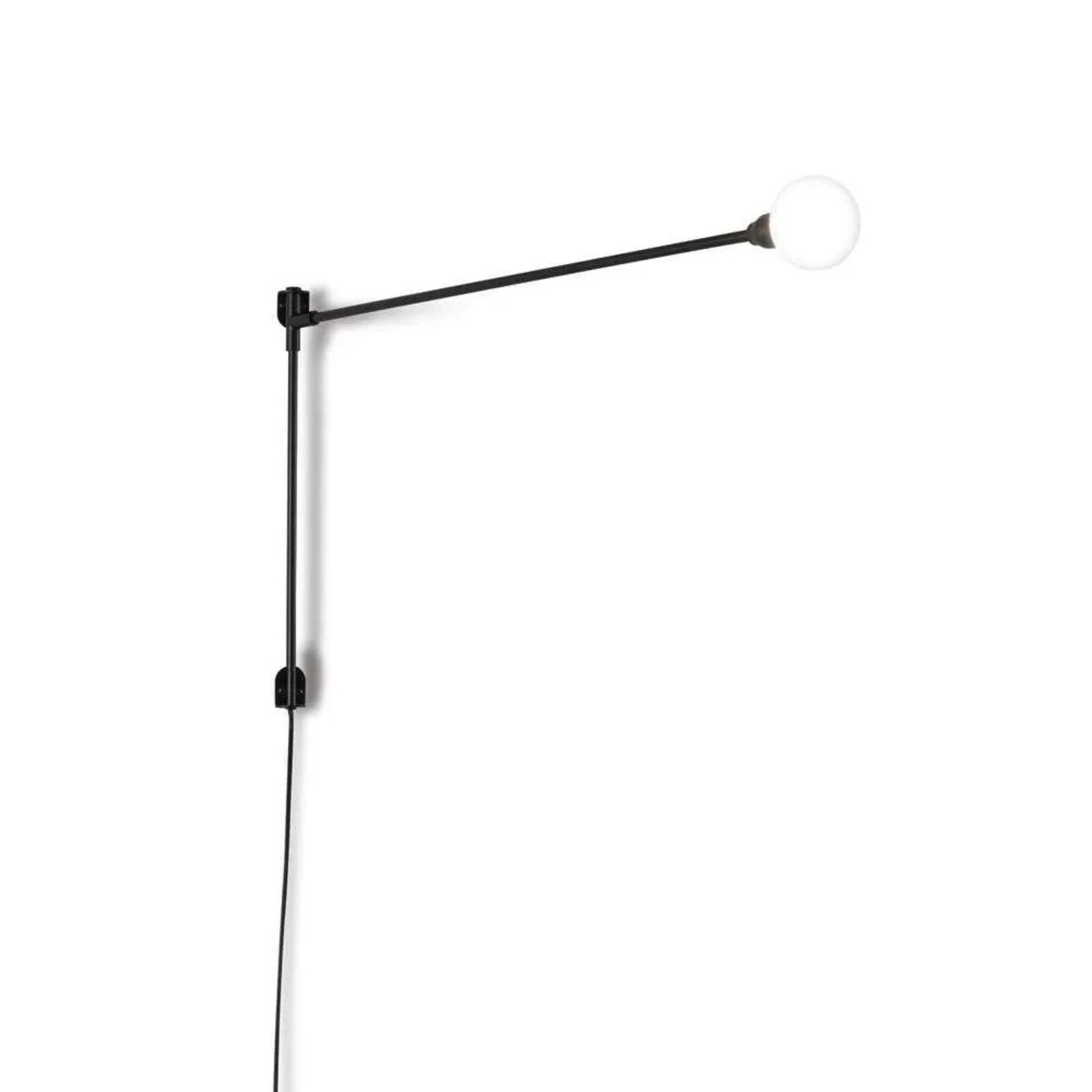 Mini Potence Pivotante Zidna lampa 2700K Crna - Nemo Lighting