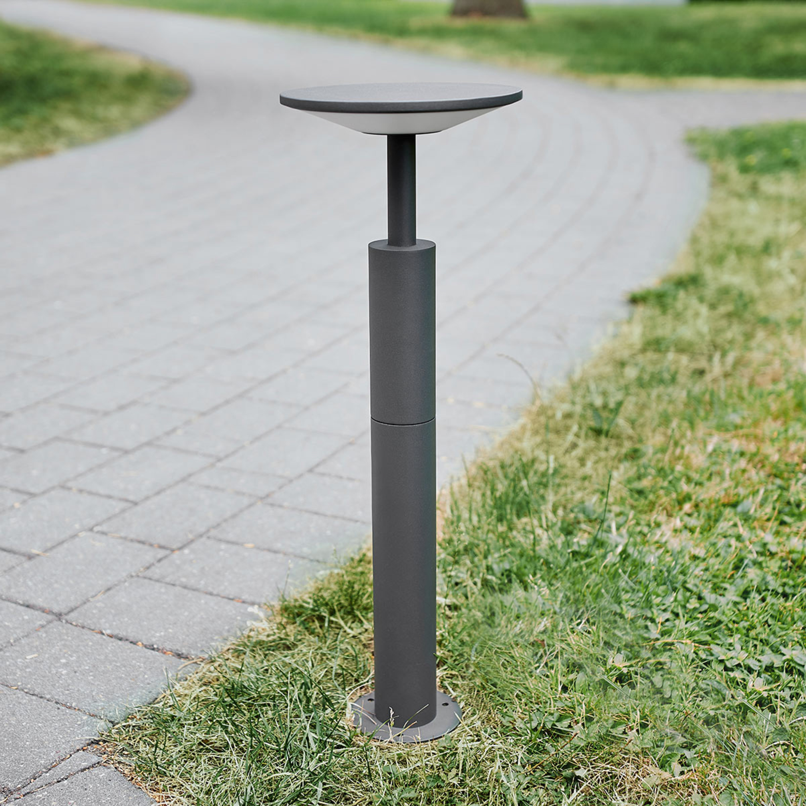 Fenia Buiten Tuinlamp H60 Anthracite/Opal - Lucande