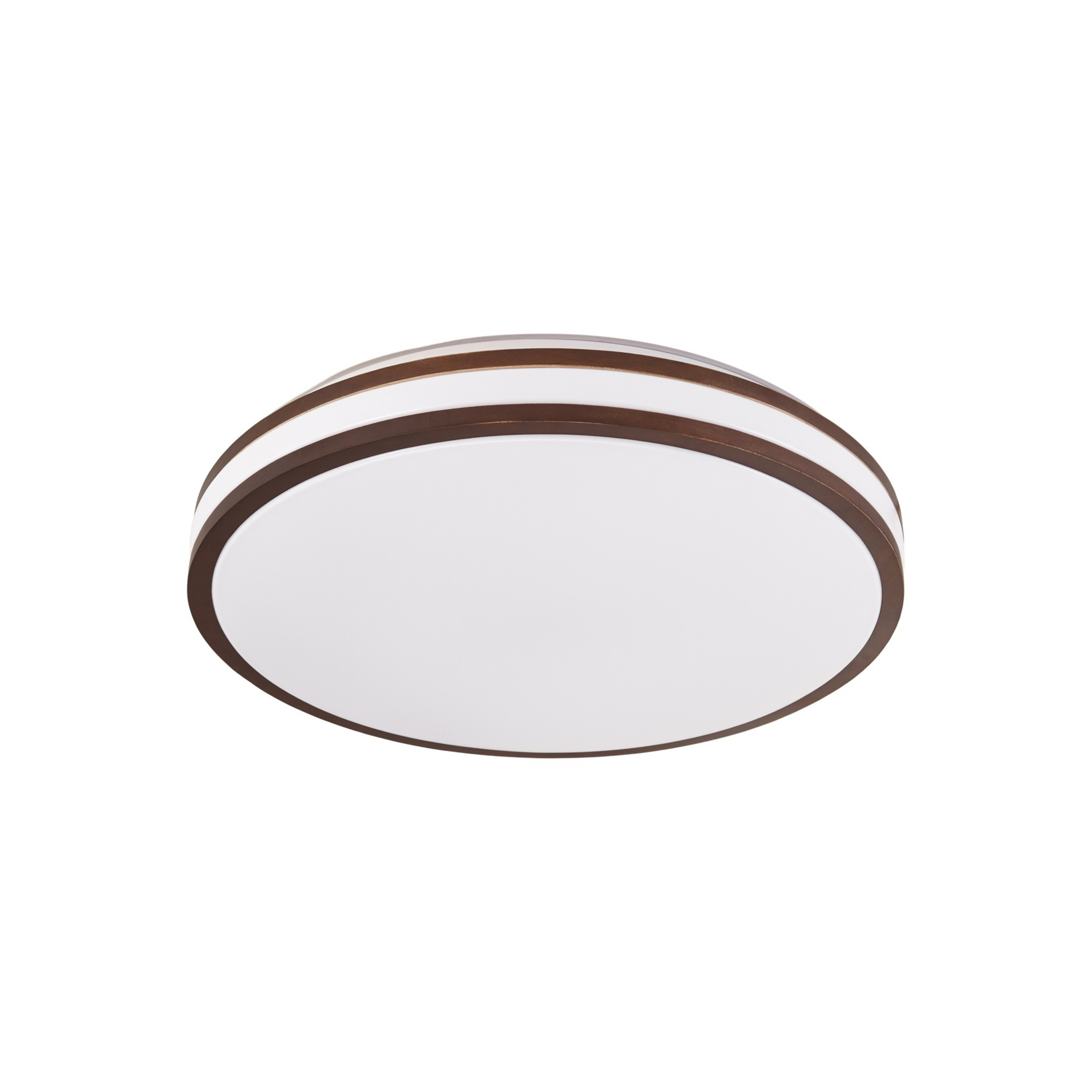Emiva LED ceiling light, dark wood, CCT, Ø 40 cm - Lindby