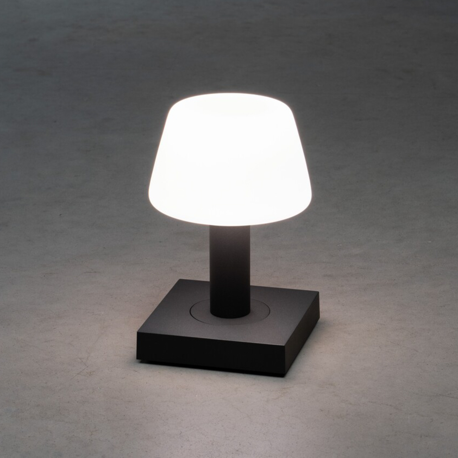 Monaco LED table lamp outdoor battery, dark grey