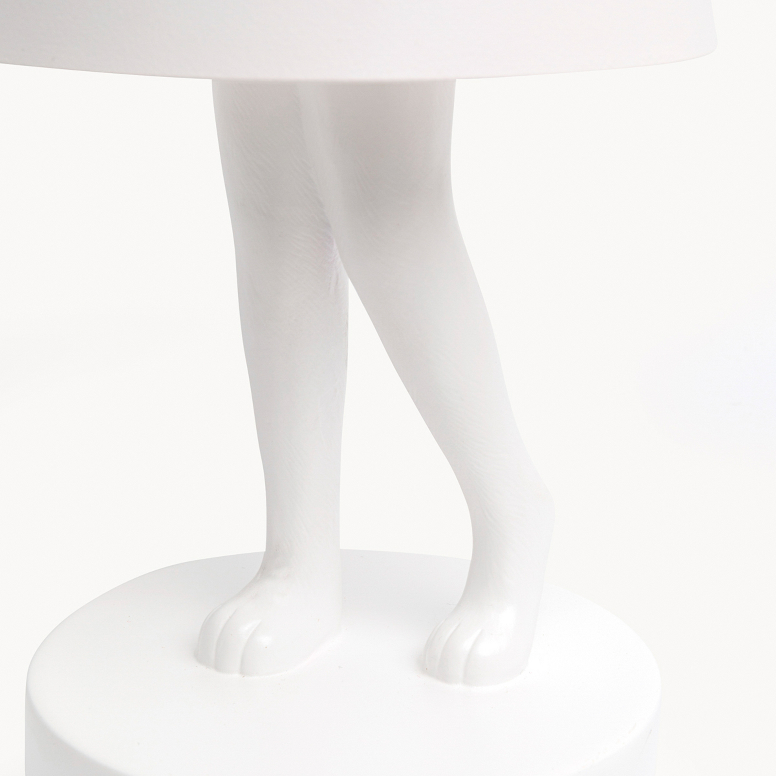 Kare LED-batteridrevet bordlampe Animal Rabbit, hvit, IP44, 29 cm