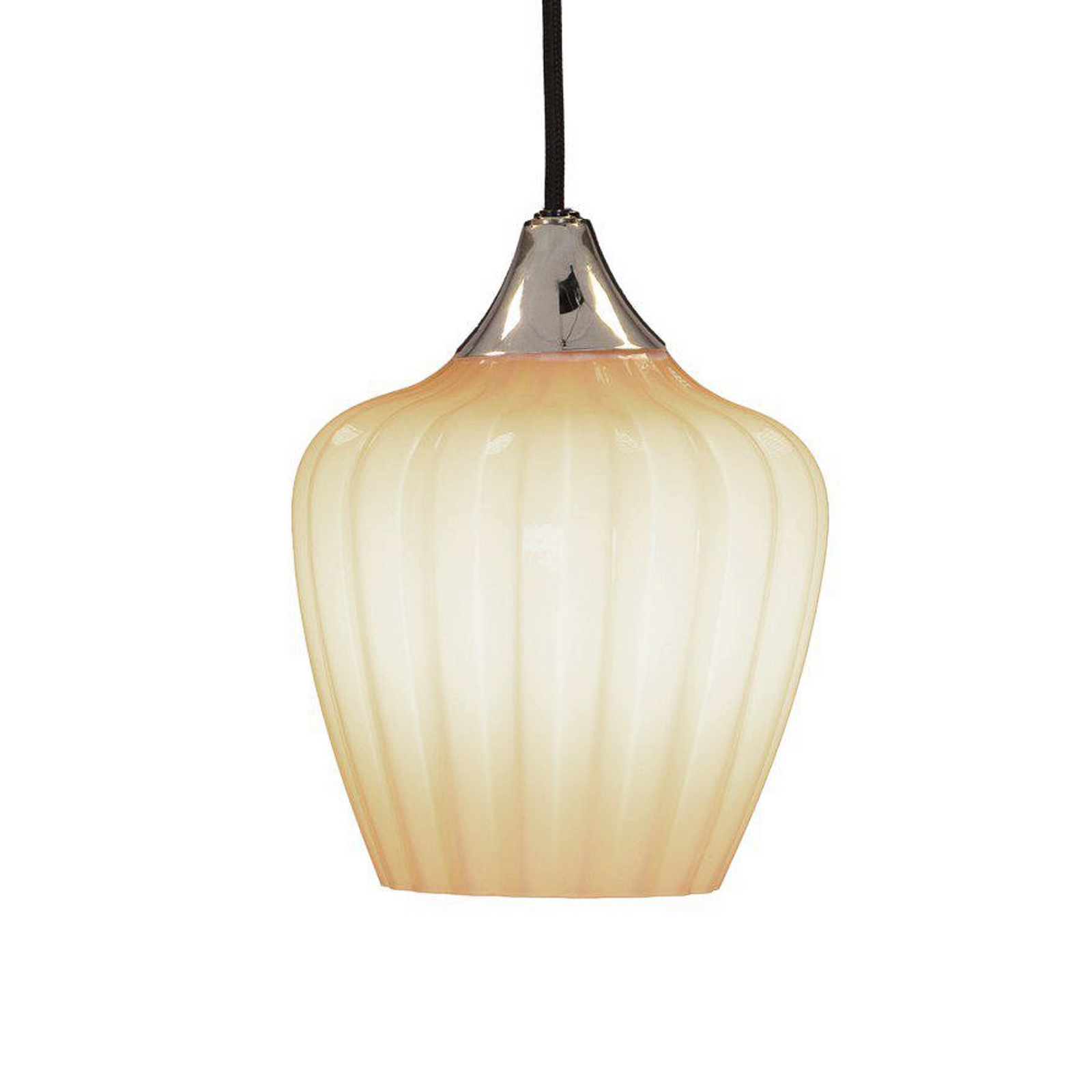 Lampă suspendată Amalfi, portocalie, Ø 14 cm, sticlă, E14, priză Lampă suspendată Amalfi, portocalie, Ø 14 cm, sticlă, E14, priză