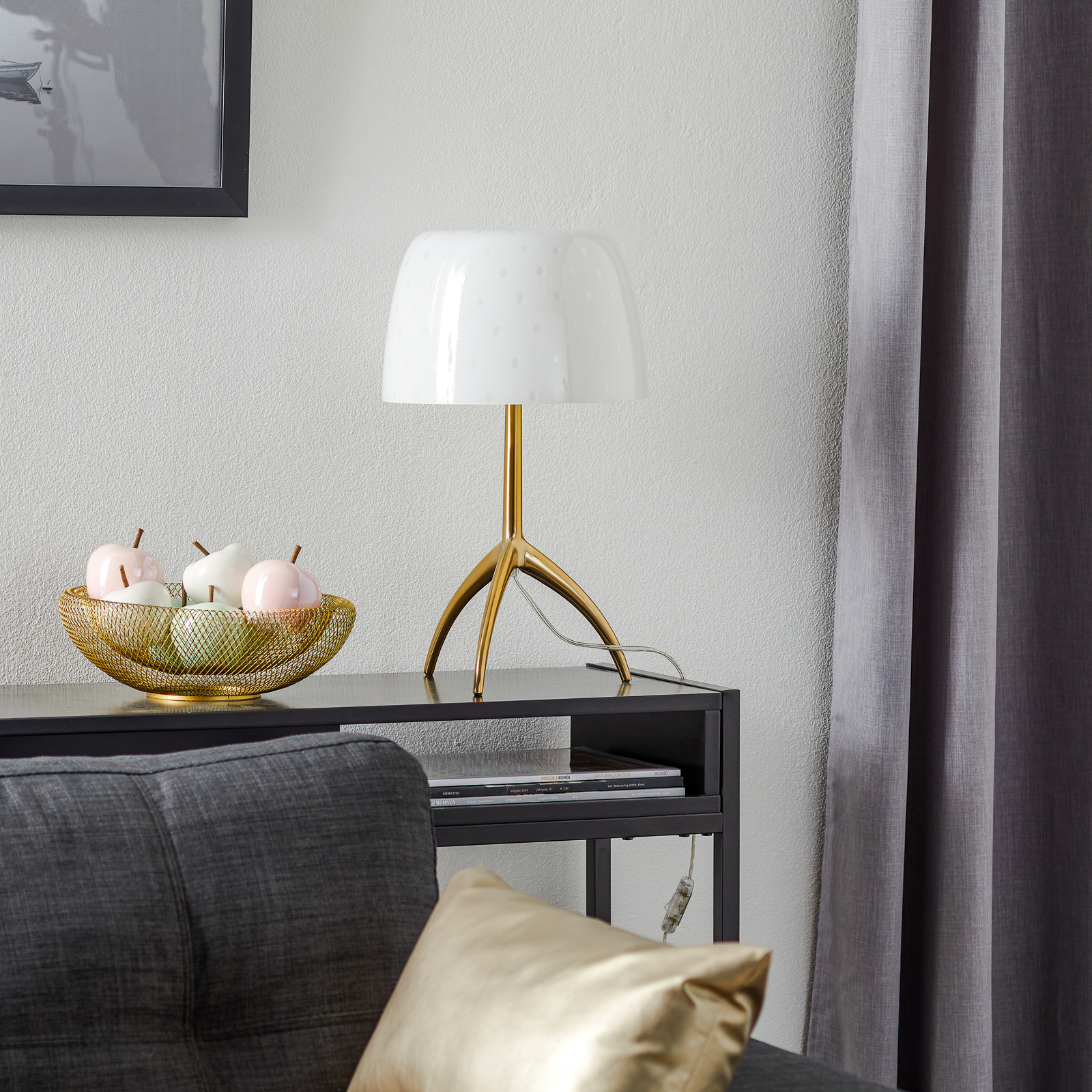 Foscarini Lumiere 30 Tischlampe Blasenglas