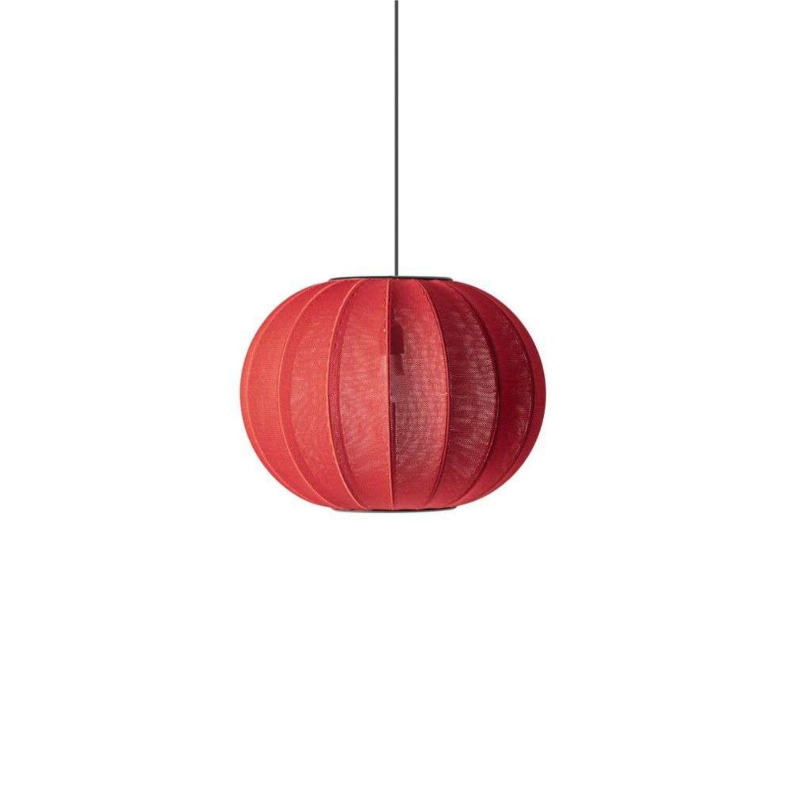 Knit-Wit 45 Round Pendel Maple Red Made By Hand - Soveværelse - Aluminium