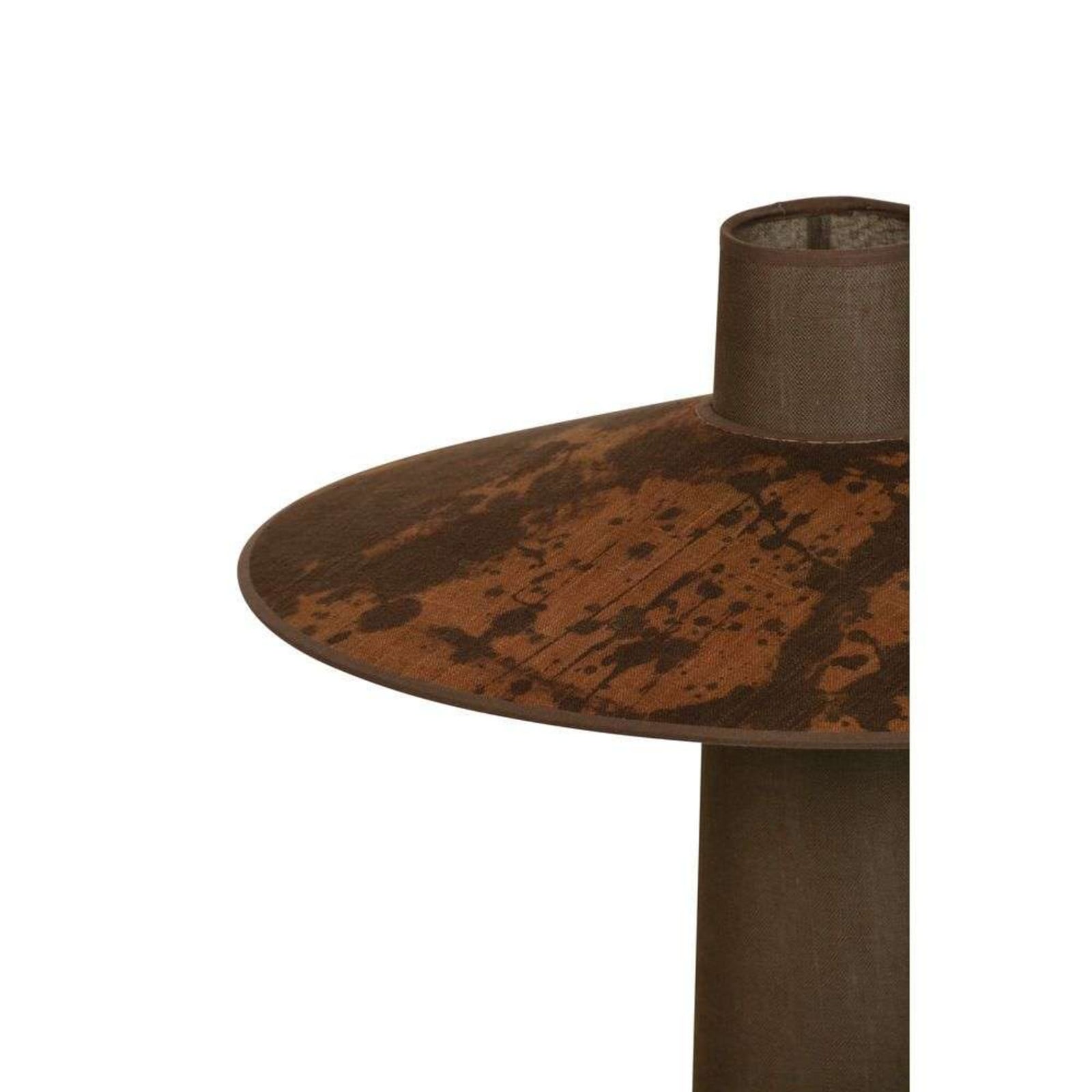 Thésée Tischleuchte, terracota, Höhe 50 cm Forestier - Wohnzimmer - Boho - Stoff / Textil - Mit Schirm