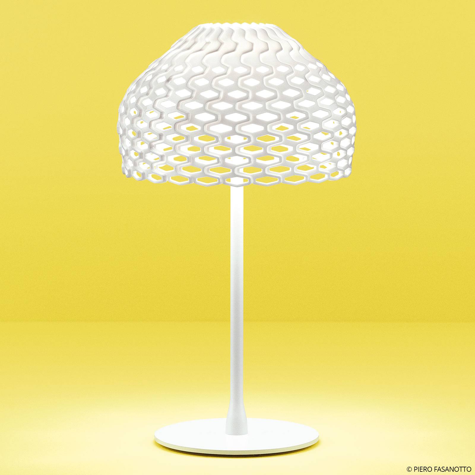 FLOS Tatou T lampa stołowa ze ściemniaczem, biała