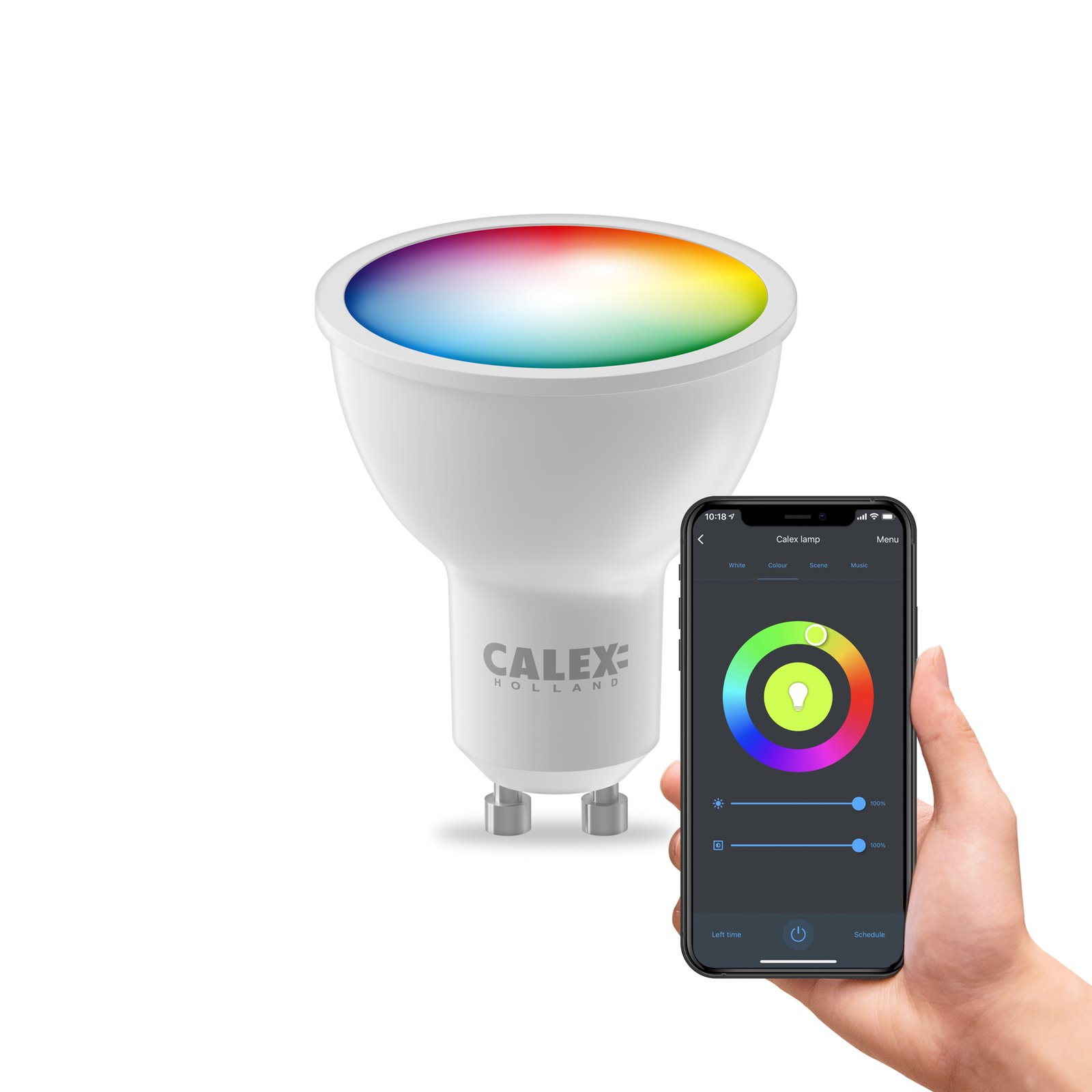 Calex Smart LED-Reflektor GU10 4,9W CCT RGB