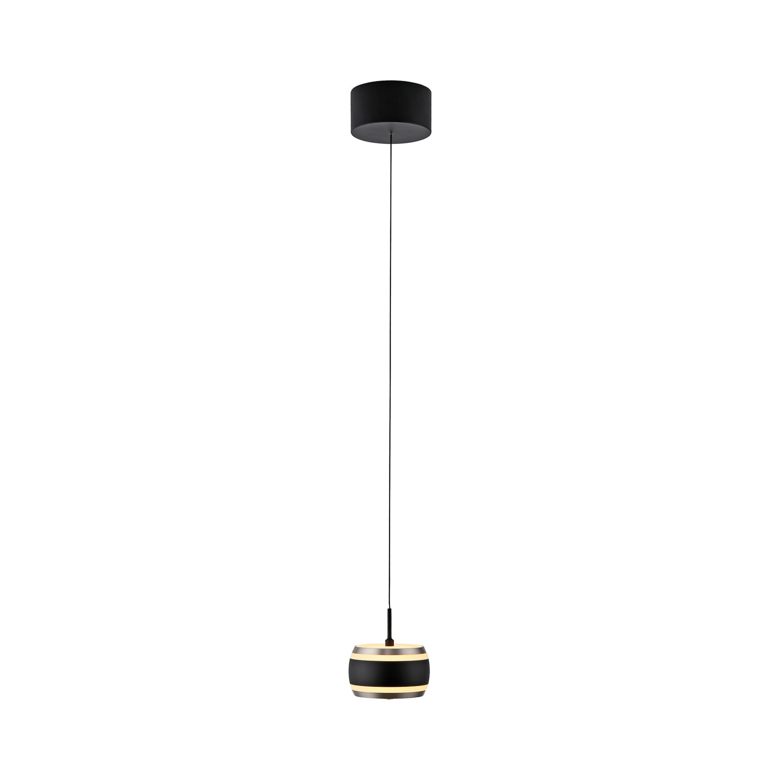 Falling Rings LED-Hängelampe, schwarz, Ø 13 cm, CCT - PURE Falling Rings LED-Hängelampe, schwarz, Ø 13 cm, CCT - PURE