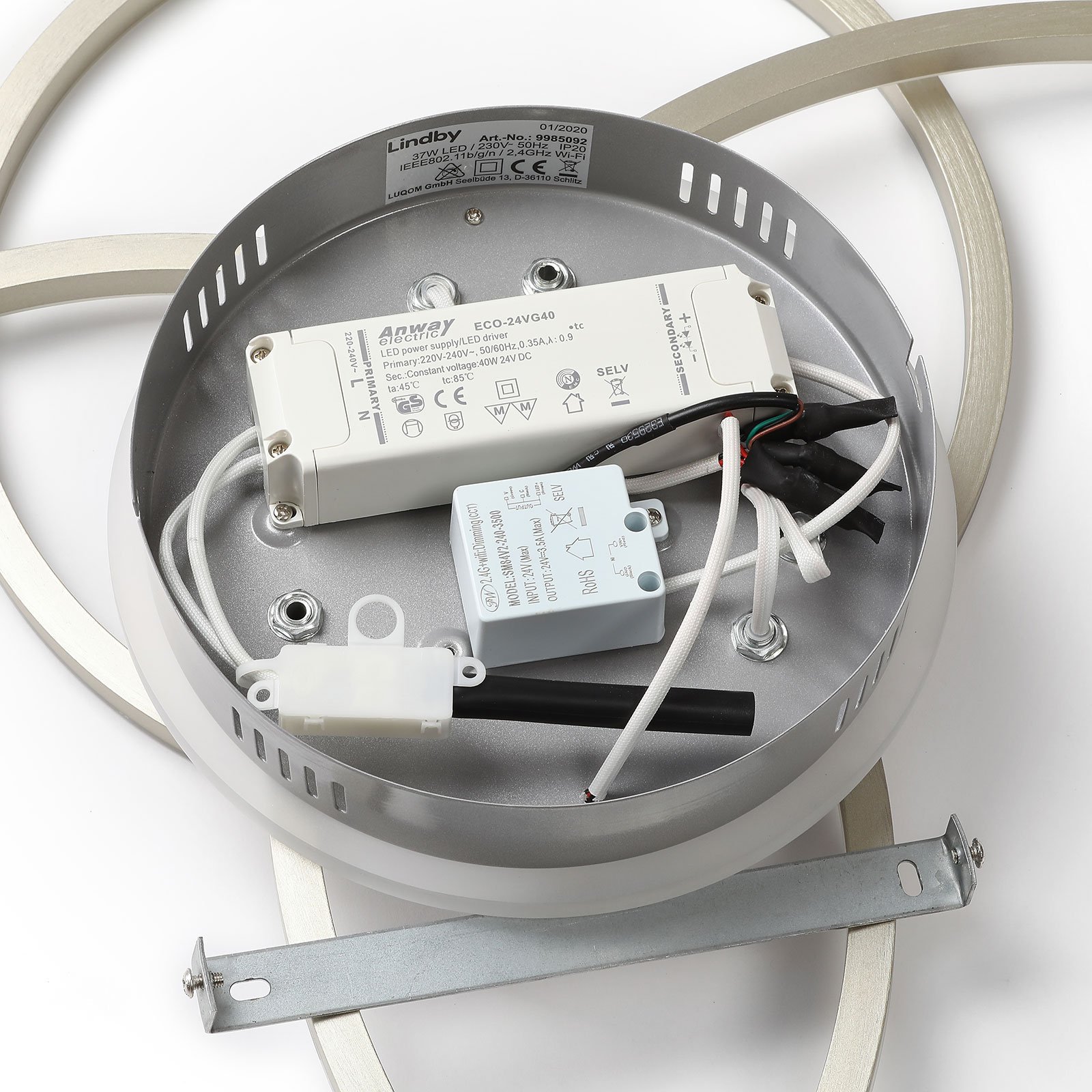 Tula loftlampe Smart Home nikkel - Lindby