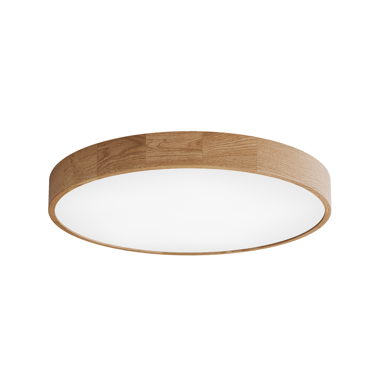 Plafonnier Cleo DR800, bois de chêne, Ø 80 cm, à 6 lampes, E27