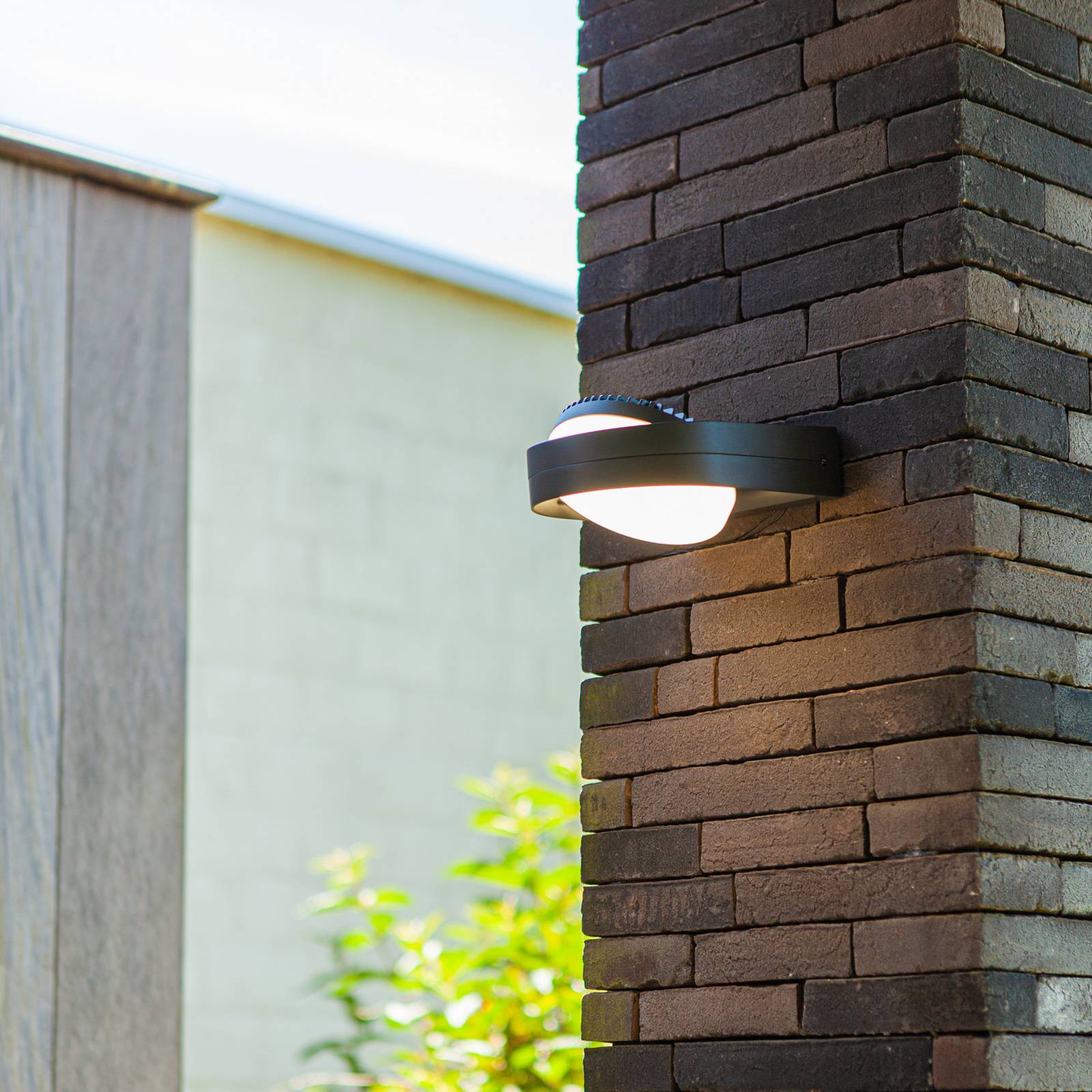 Kinkiet zewnętrzny LED FELE, ciemnoszary, 20 cm, metal, IP54