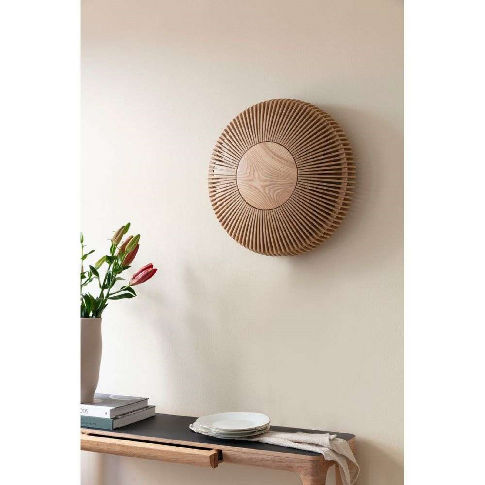 Clava Up Wood Wall-/Ceiling Lamp Large Oak - UMAGE