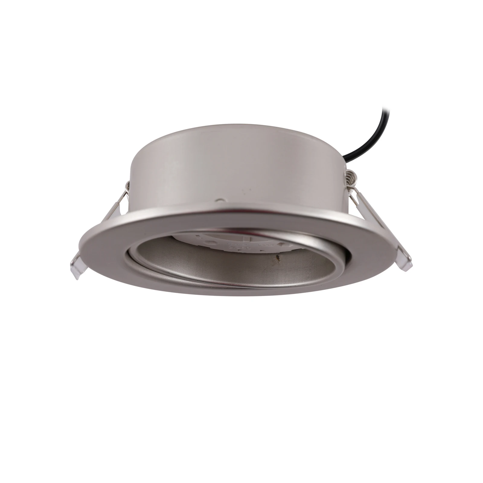 Lindby Lampă încastrată Jyla, nichel mat, Ø 13 cm, GX53