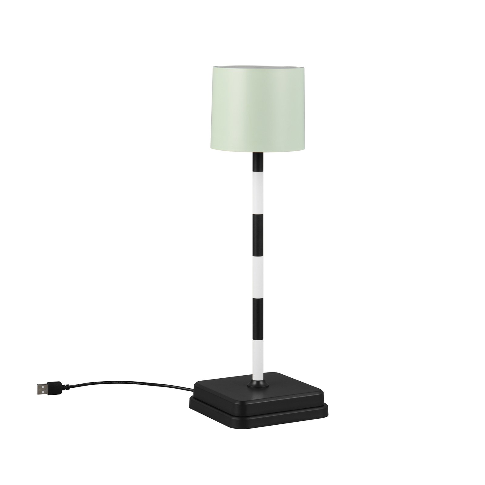 Lampe de table à LED rechargeables Fernandez, vert, IP54, CCT, intensité