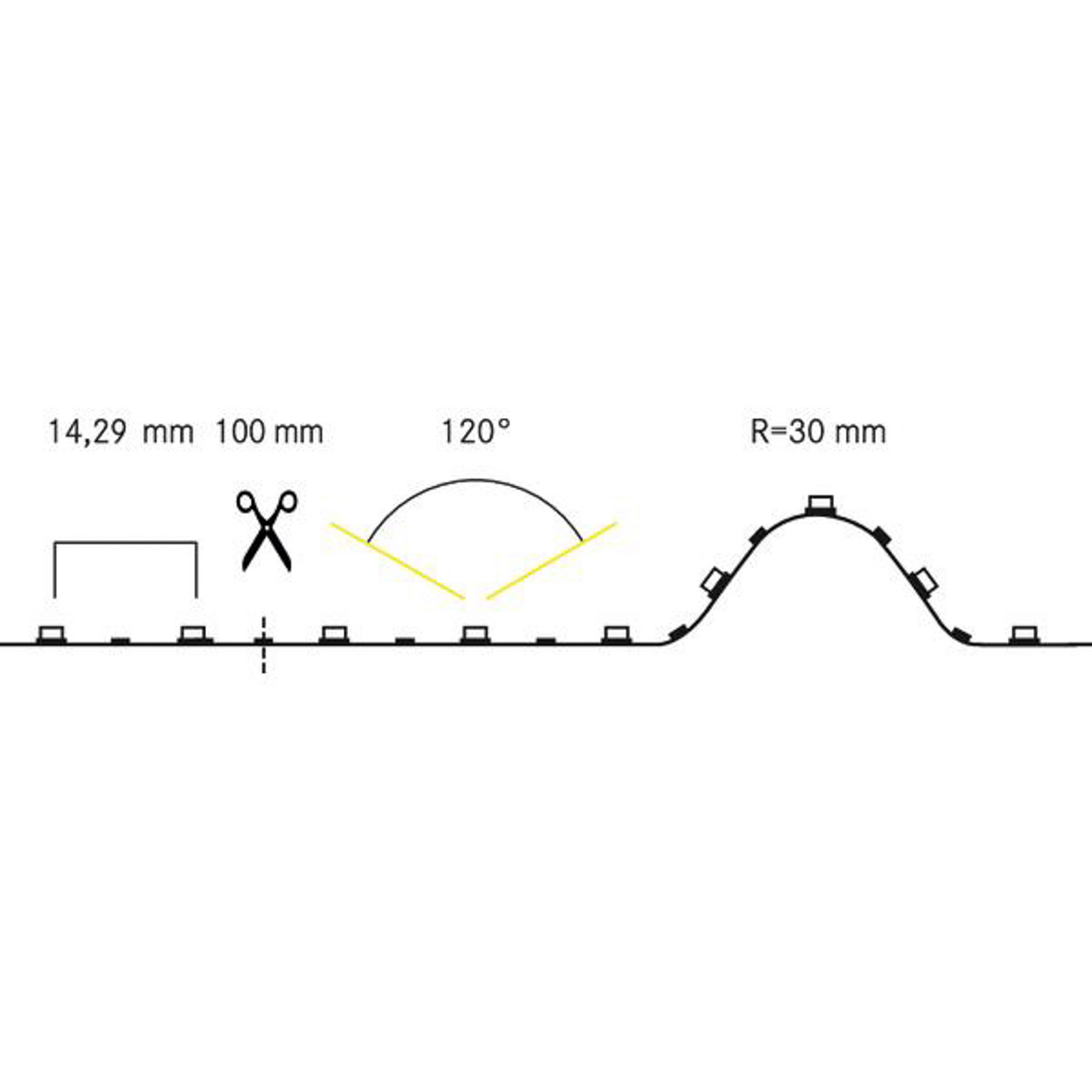 BRUMBERG "QualityFlex" LED juostų rinkinys 5 m 24W 2700K