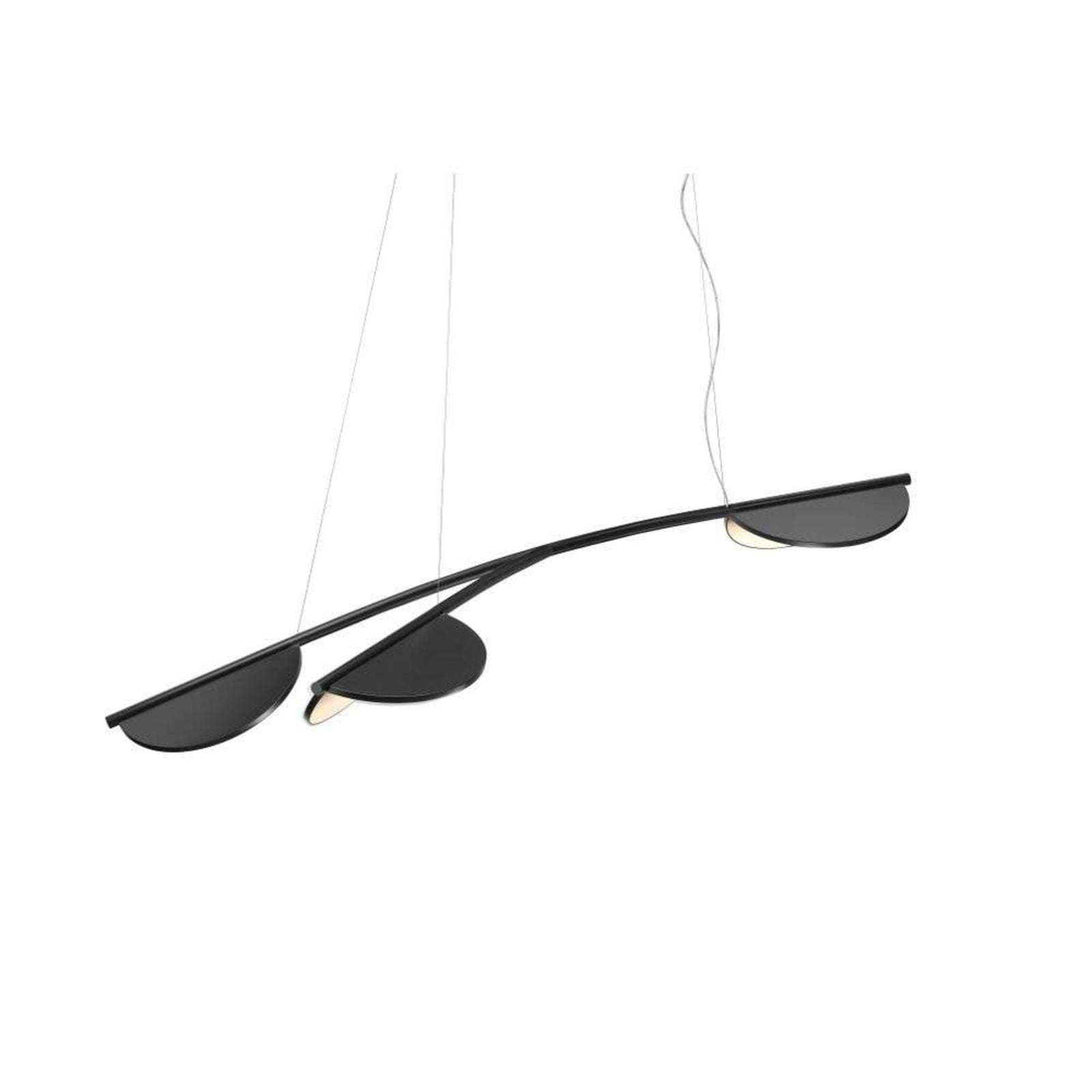 Almendra S3 Y Short Pendel Anthracite FLOS - Stue - Aluminium