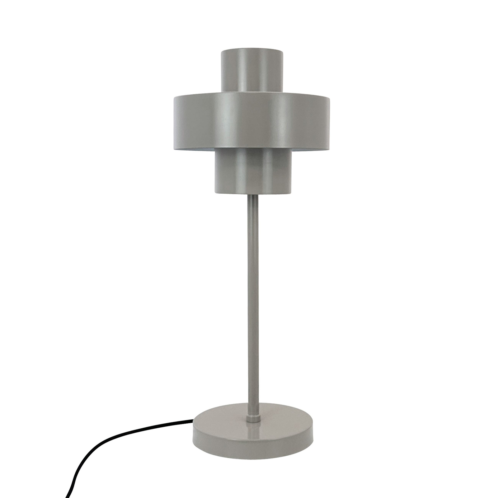 Lampada da tavolo Dyberg Larsen Stoke, grigio, altezza 49,5 cm