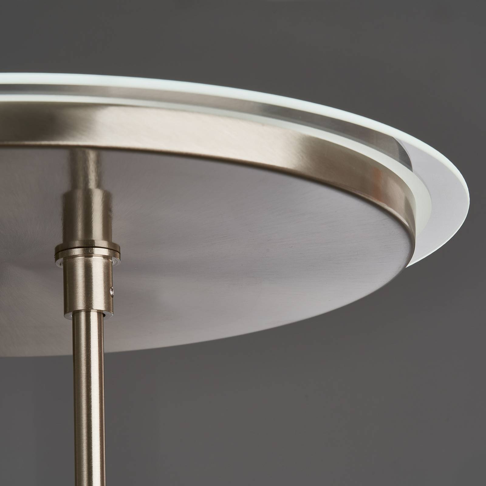 FISCHER & HONSEL Lampe sur pied LED Driva, couleur nickel, hauteur 182, à 2 lampes, CCT