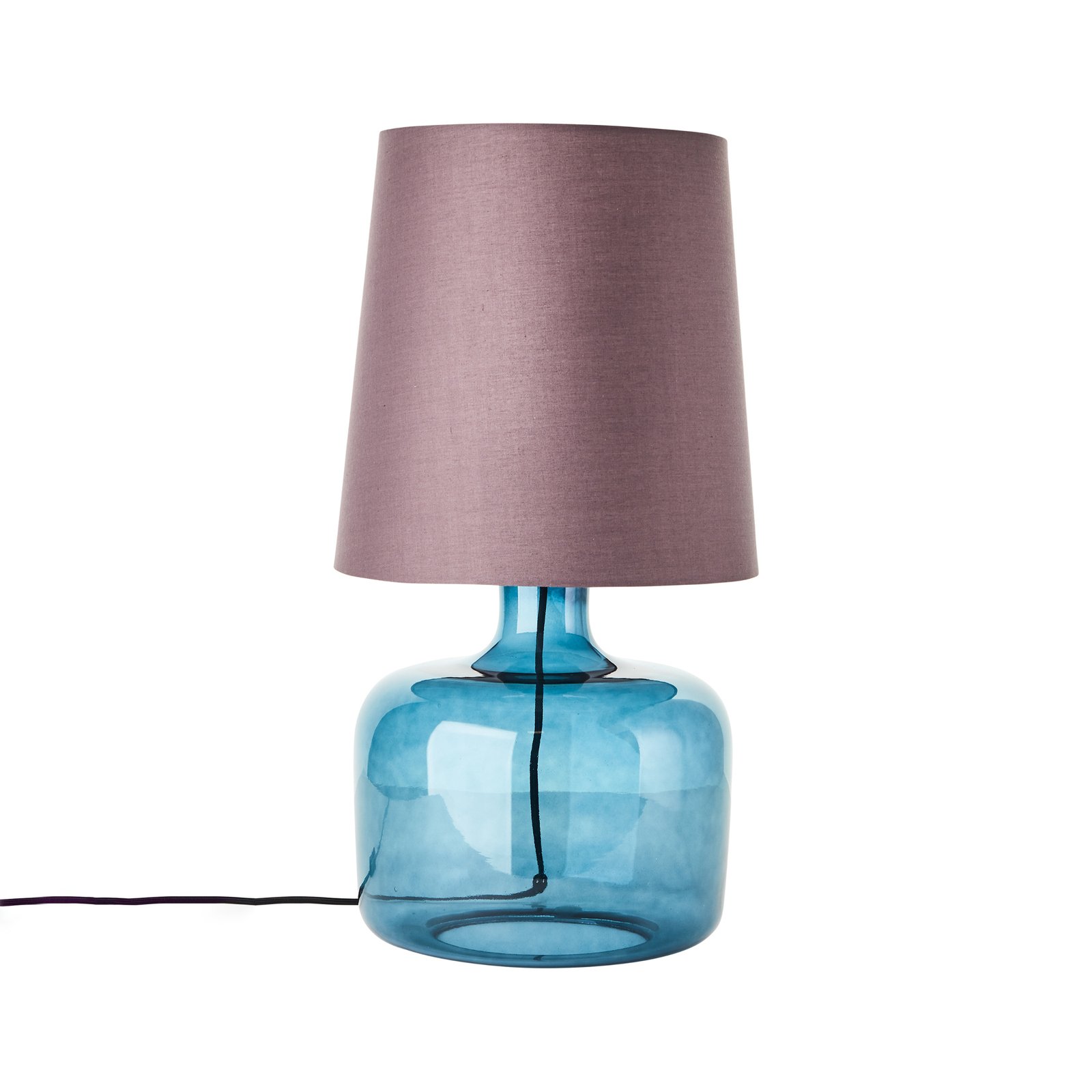 Hydra table lamp, 57 cm high, taupe/dark blue