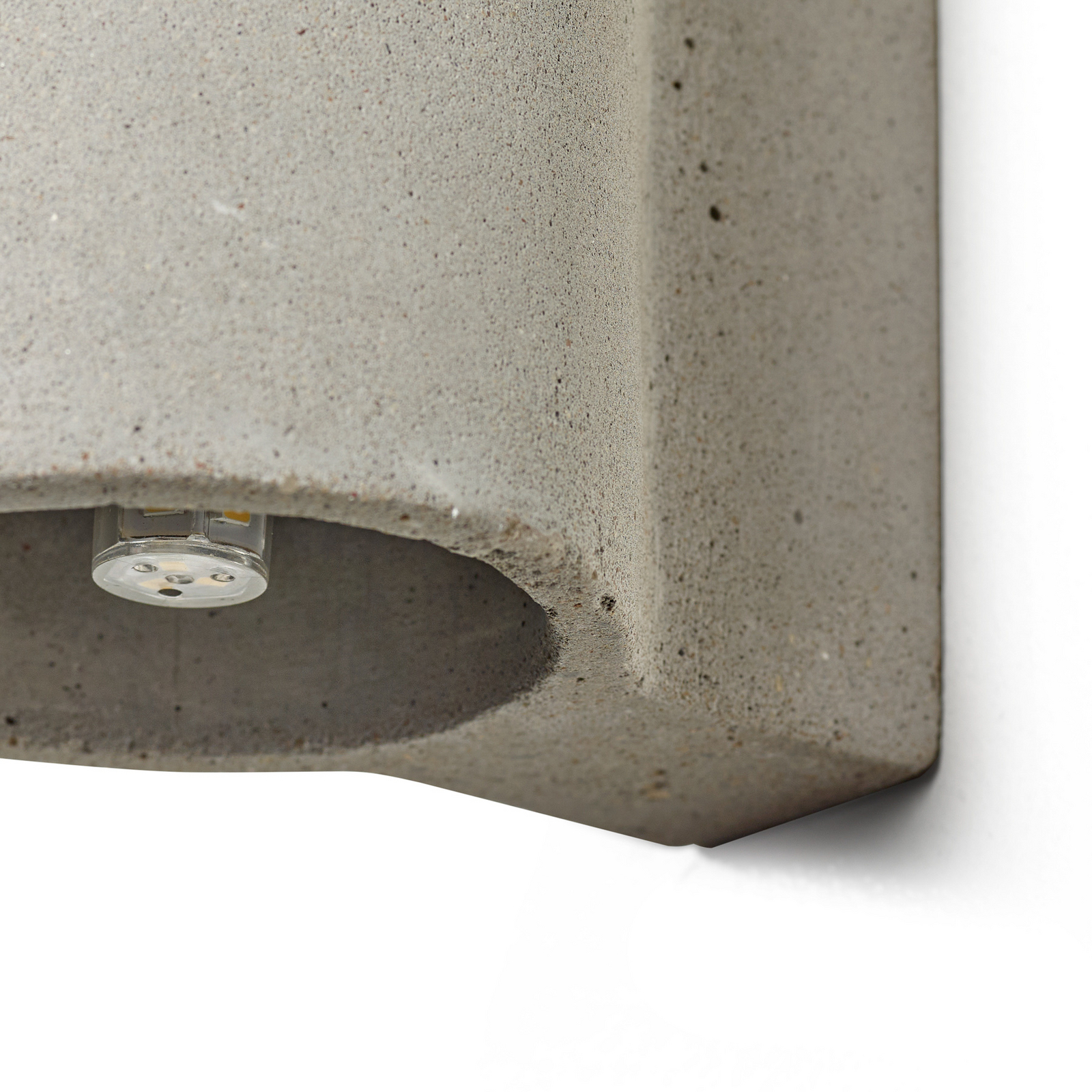 °3 CONCRETE PRIMARY SHAPE væglampe, grå, beton, G9 – Serax