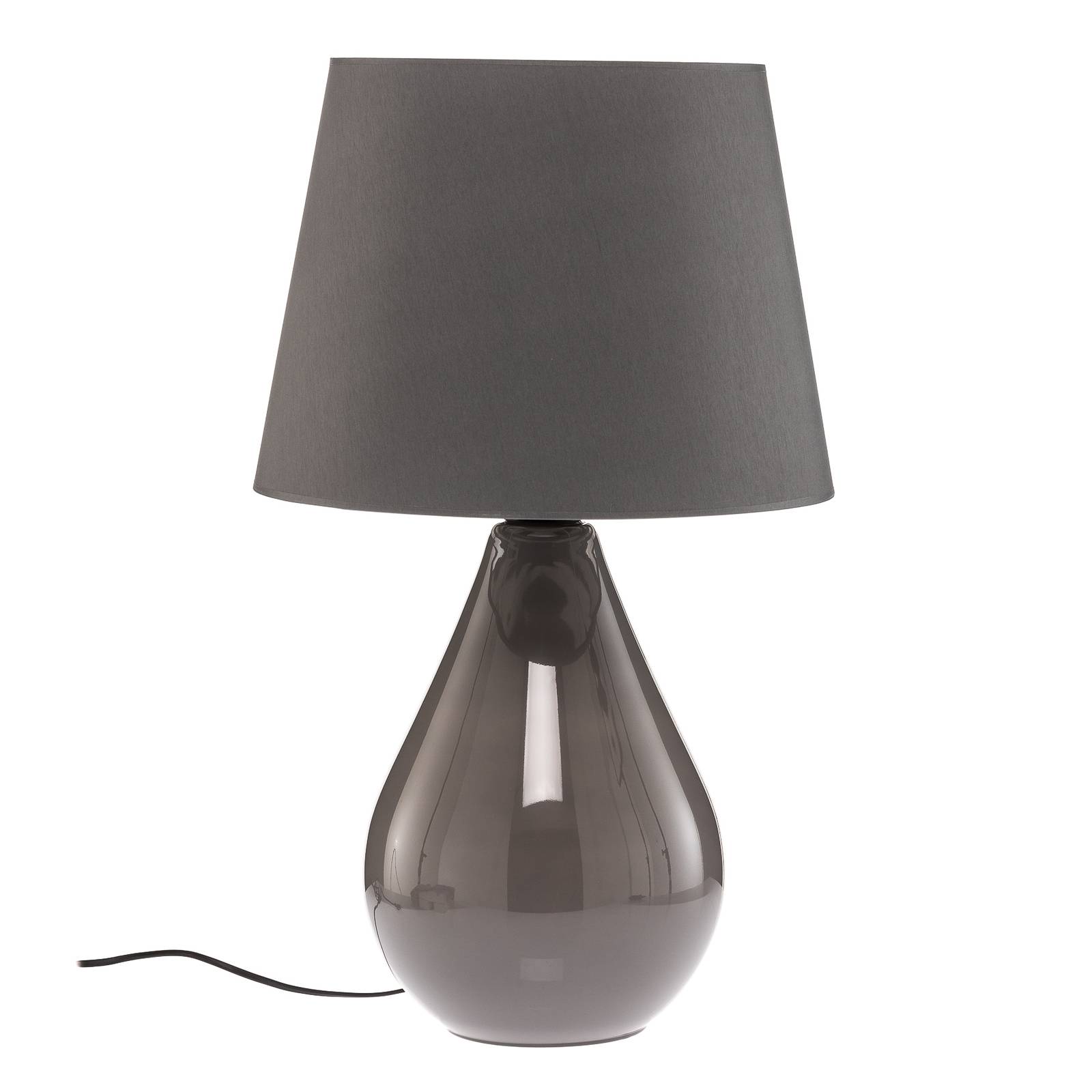 Euluna Lampe à poser Lacrima gris graphite