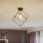 Alambre 1-bulb ceiling light, gold/black