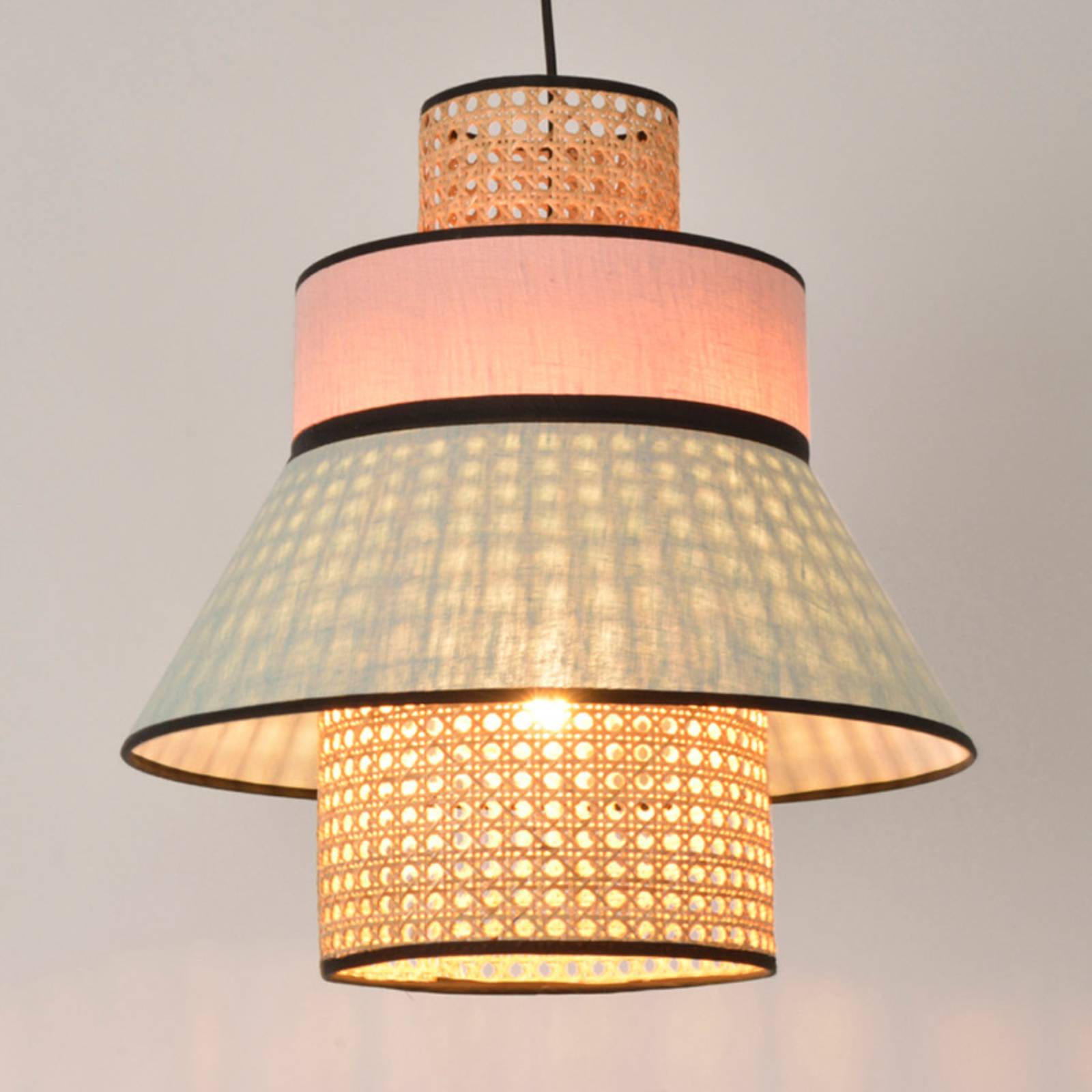 MARKET SET Singapour ML lampa wisząca różowa