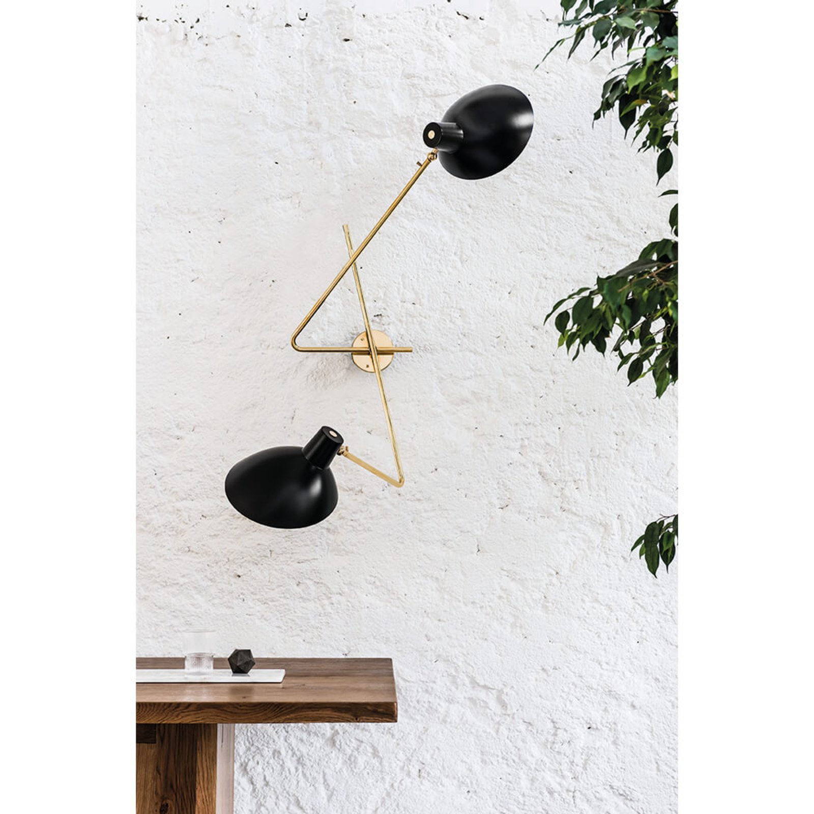 VV Cinquanta Twin Aplique de Pared Negro/Negro - AStep