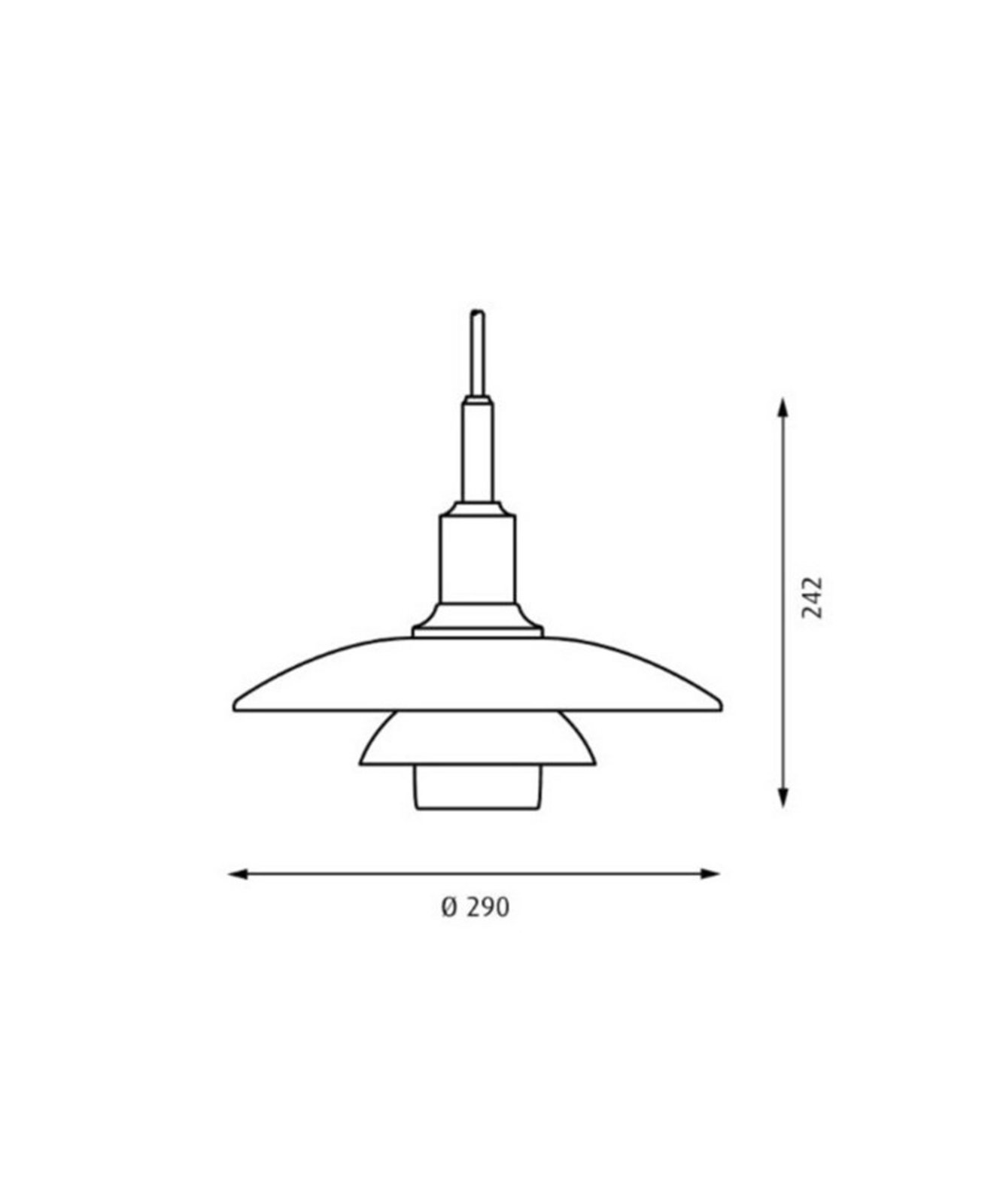 PH 3/2 Overshade for Pendant Opal - Louis Poulsen