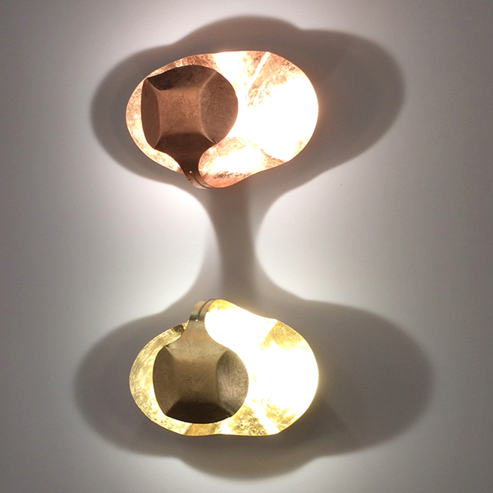 LED designer væglampe Gi.Gi, 40 cm, guld