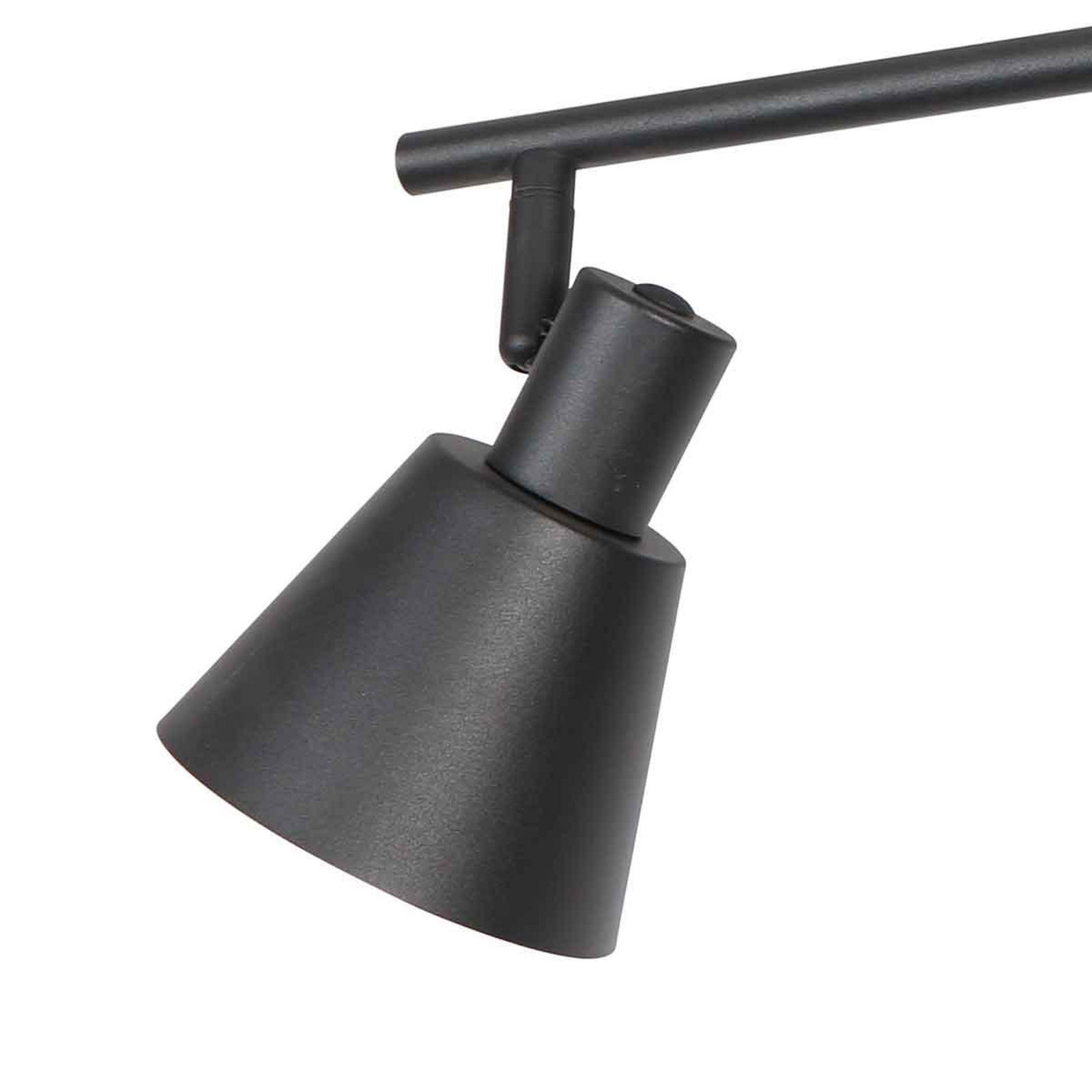 Deckenstrahler Oeroe, 3-flammig, schwarz, Metall, E14