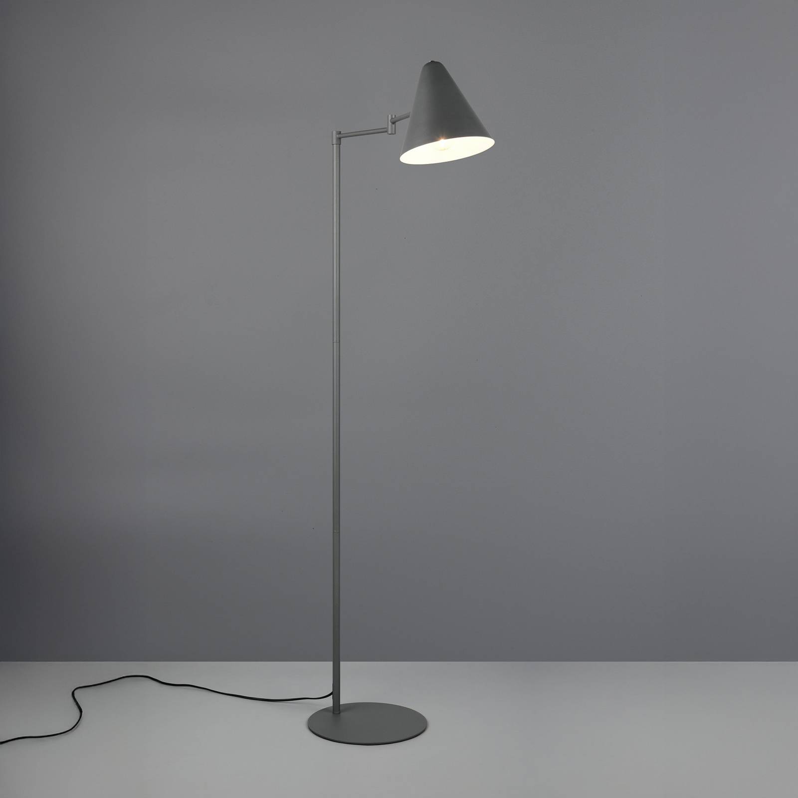 Stehlampe Cosima, anthrazit, Höhe 126 cm, Metall günstig online kaufen