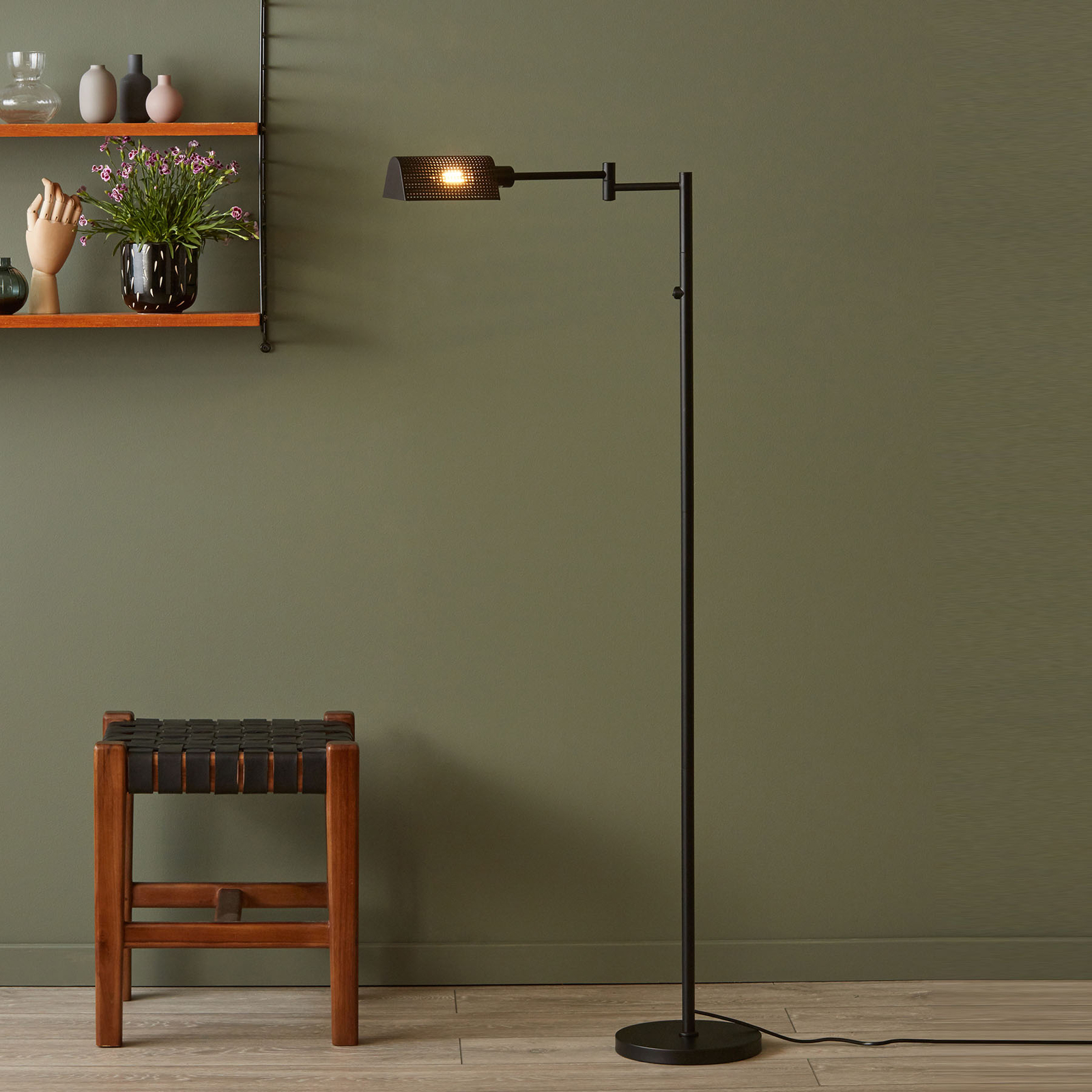 Markslöjd Yale floor lamp, for Workroom / Office, metal, E14, 12 W, energy efficiency: A++, H: 135 cm