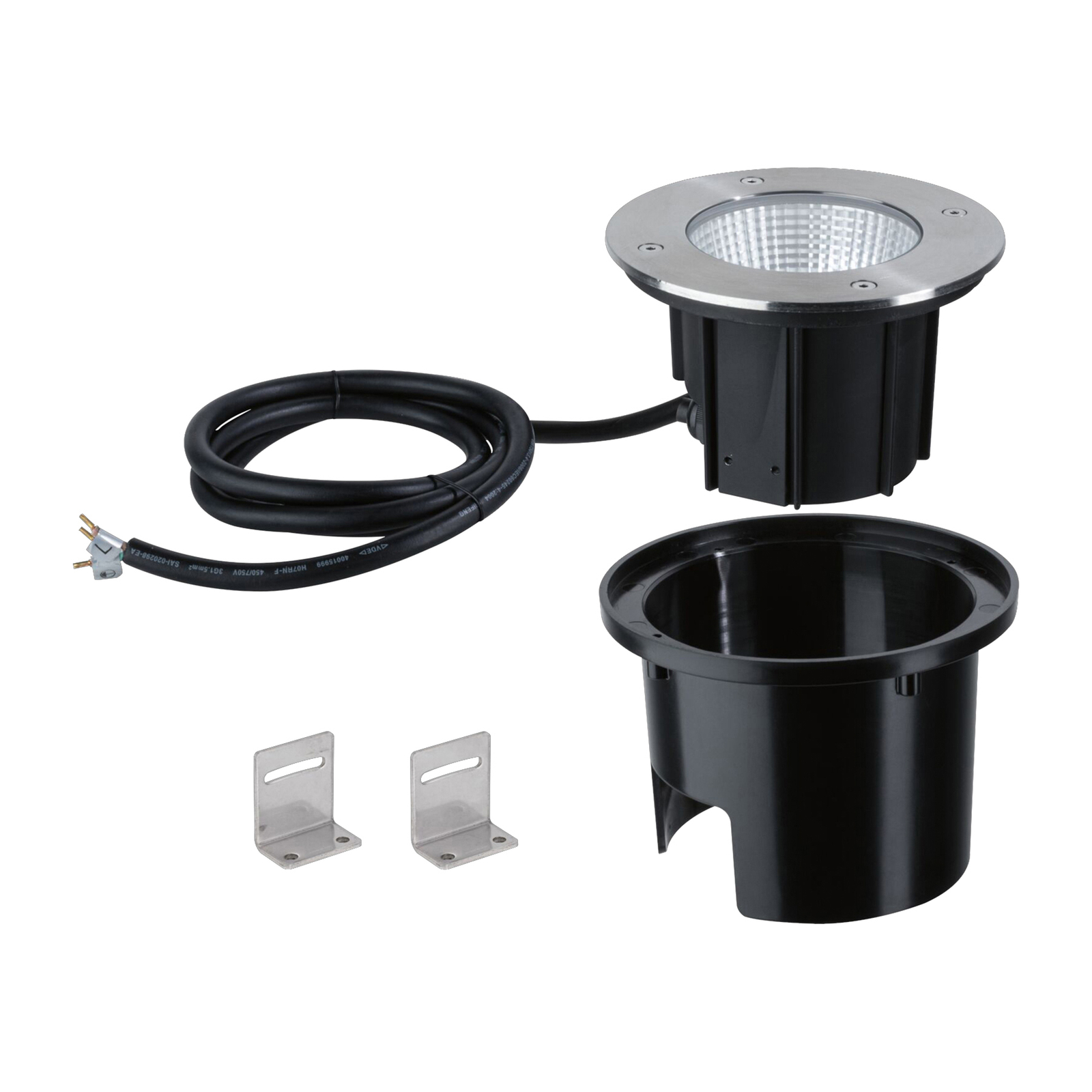 Durea 140 LED-Bodeneinbauleuchte edelstahl Ø 15 cm - Paulmann