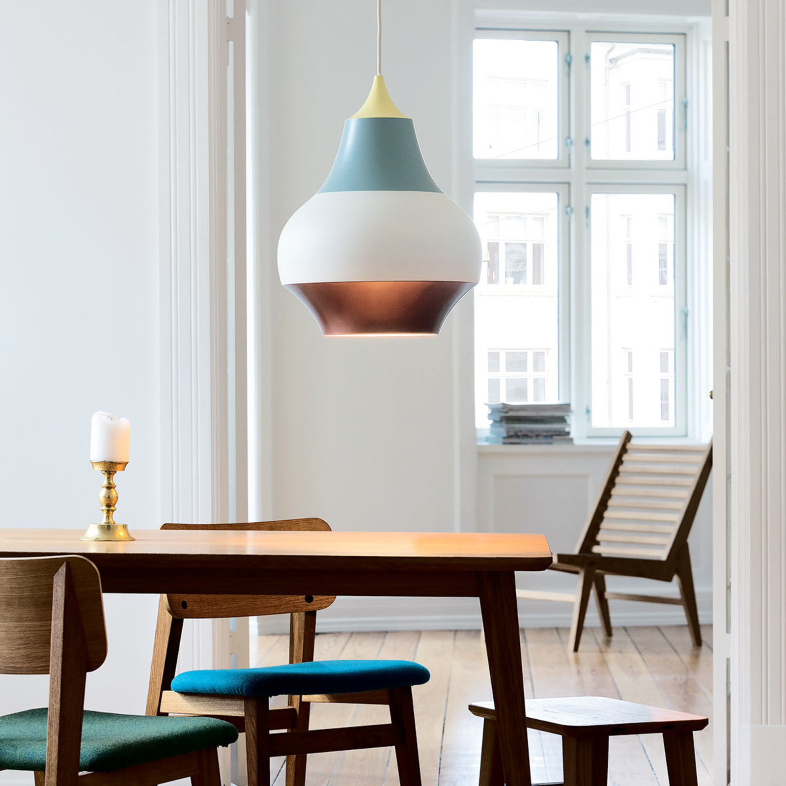 Cirque Pendant ø380 Yellow Top - Louis Poulsen