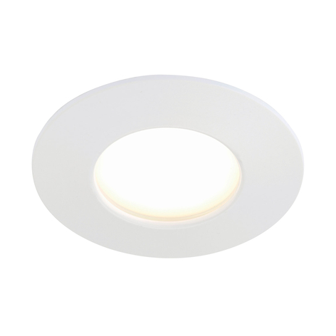 Weiße LED-Einbauleuchte Till für außen