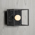 Buster + Punch wall light Caged Wall small, black marble