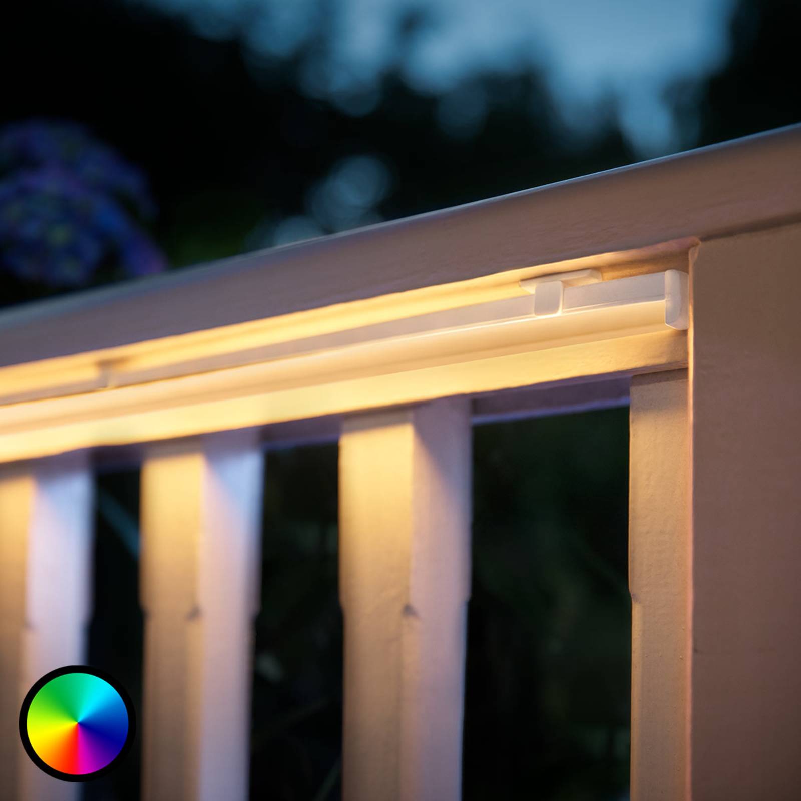 Philips Hue Lightstrip Outdoor 2m White & Color - nowoczesny - ze ?ciemniaczem