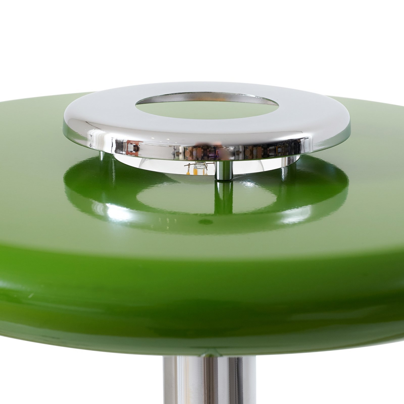 Branford gulvlampe, retro, grøn, metal/marmor - Lindby