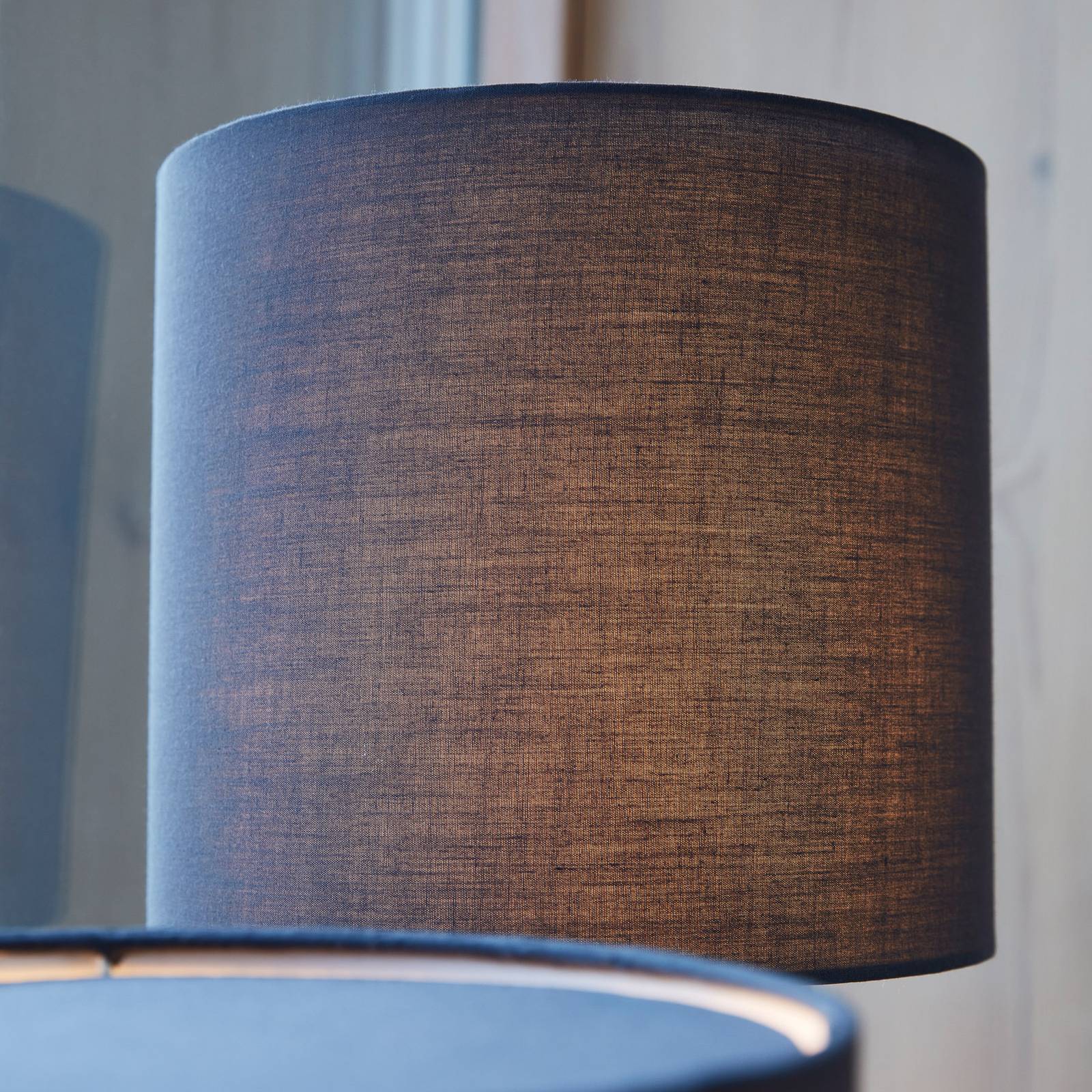 Levně PR Home Leah stolní lampa bavlna výška 46cm modrá